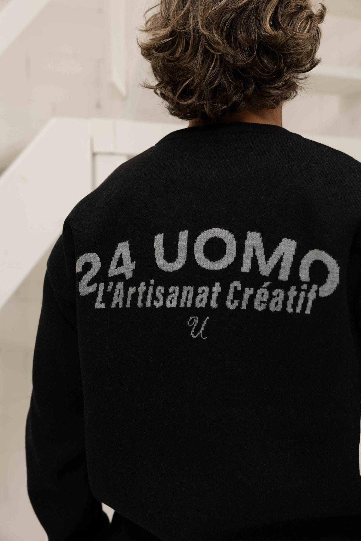 L'artisanat Creatif Knitted Trainingspak Heren Zwart