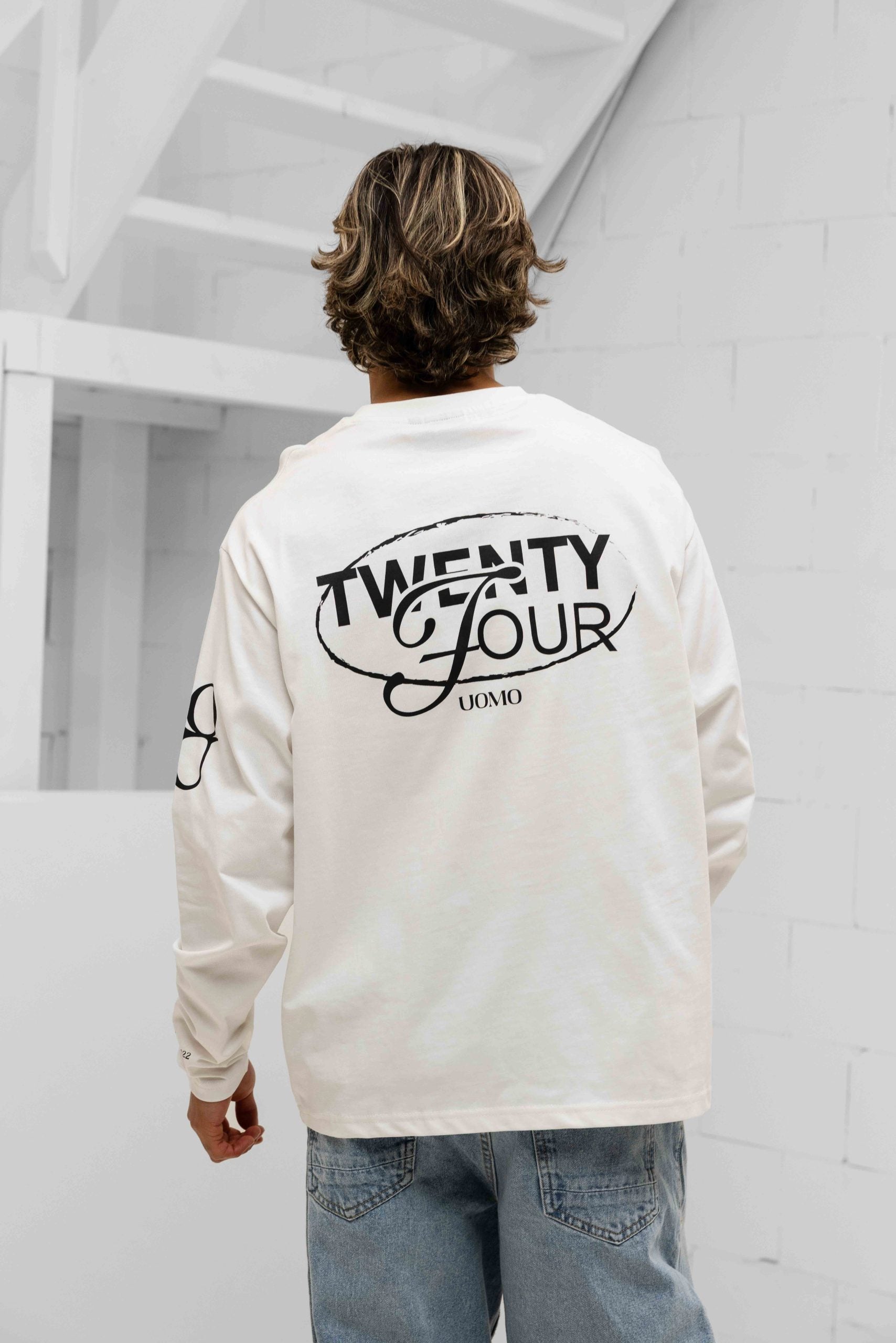 Signature Longsleeve Shirt Heren Off-White PRE-ORDER eind mei