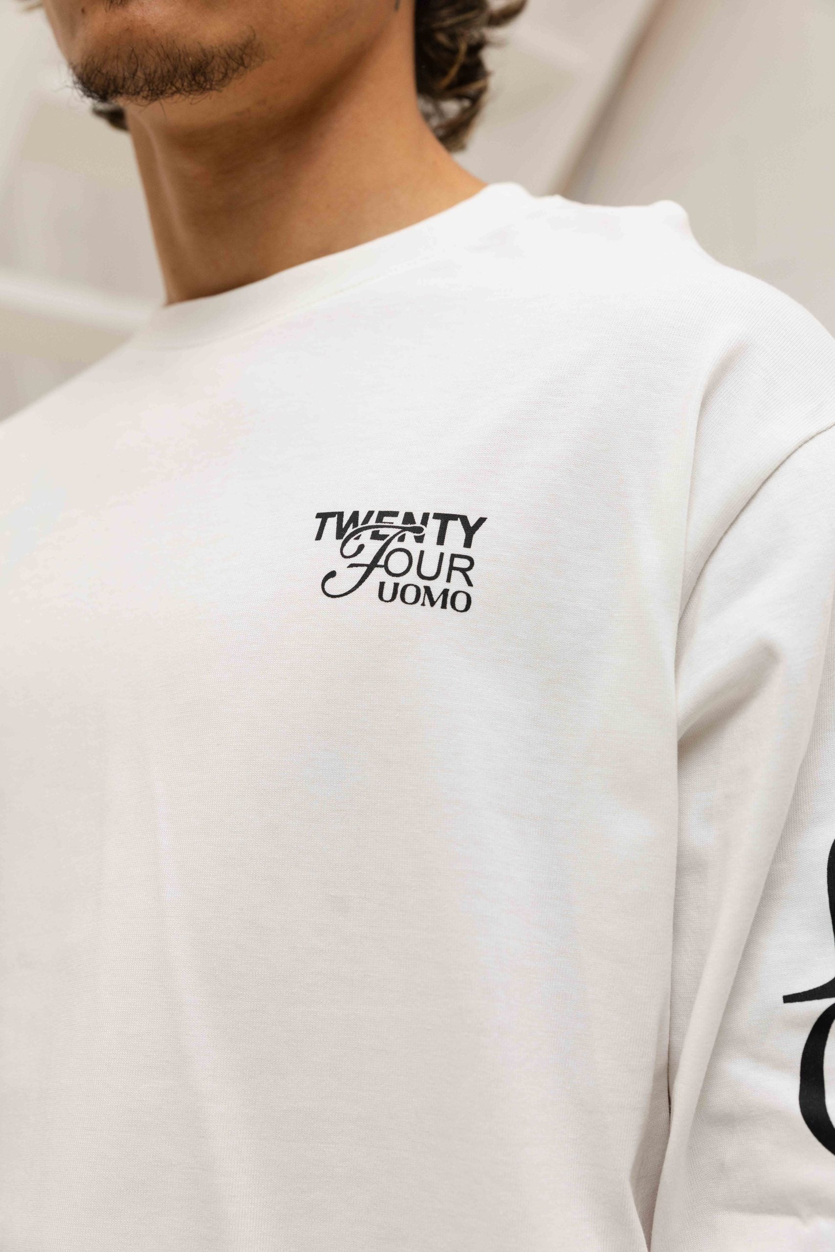 Signature Longsleeve Shirt Heren Off-White