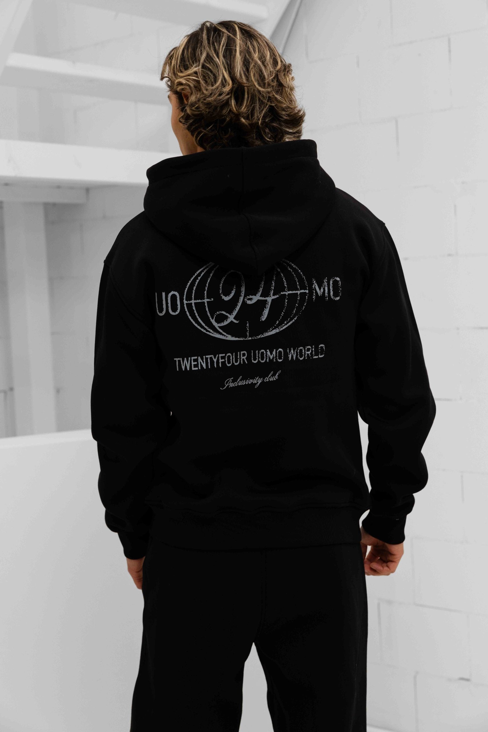 World Zipped Trainingspak Heren Zwart