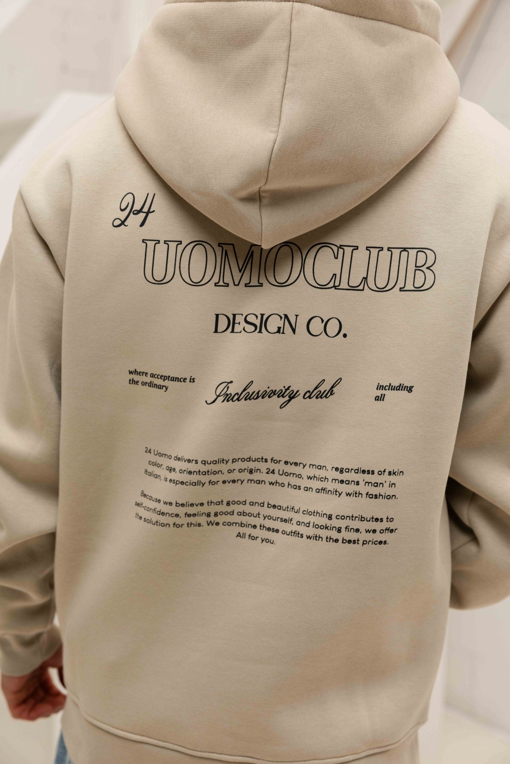 Club 3.0 Hoodie Heren Beige