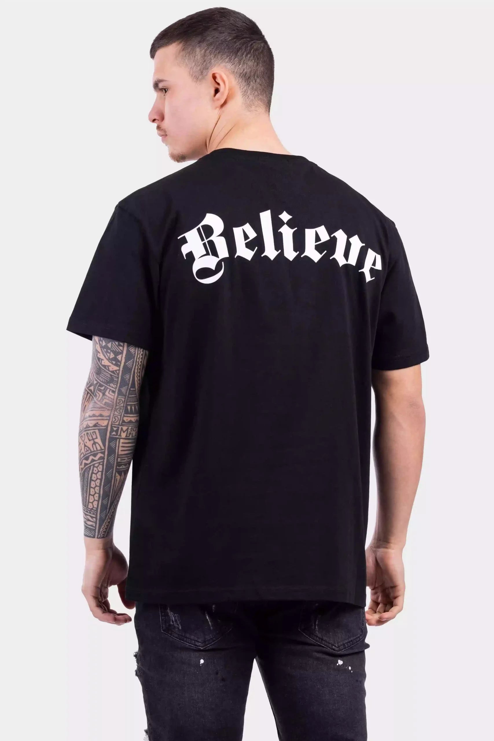 Believe T-Shirt Zwart