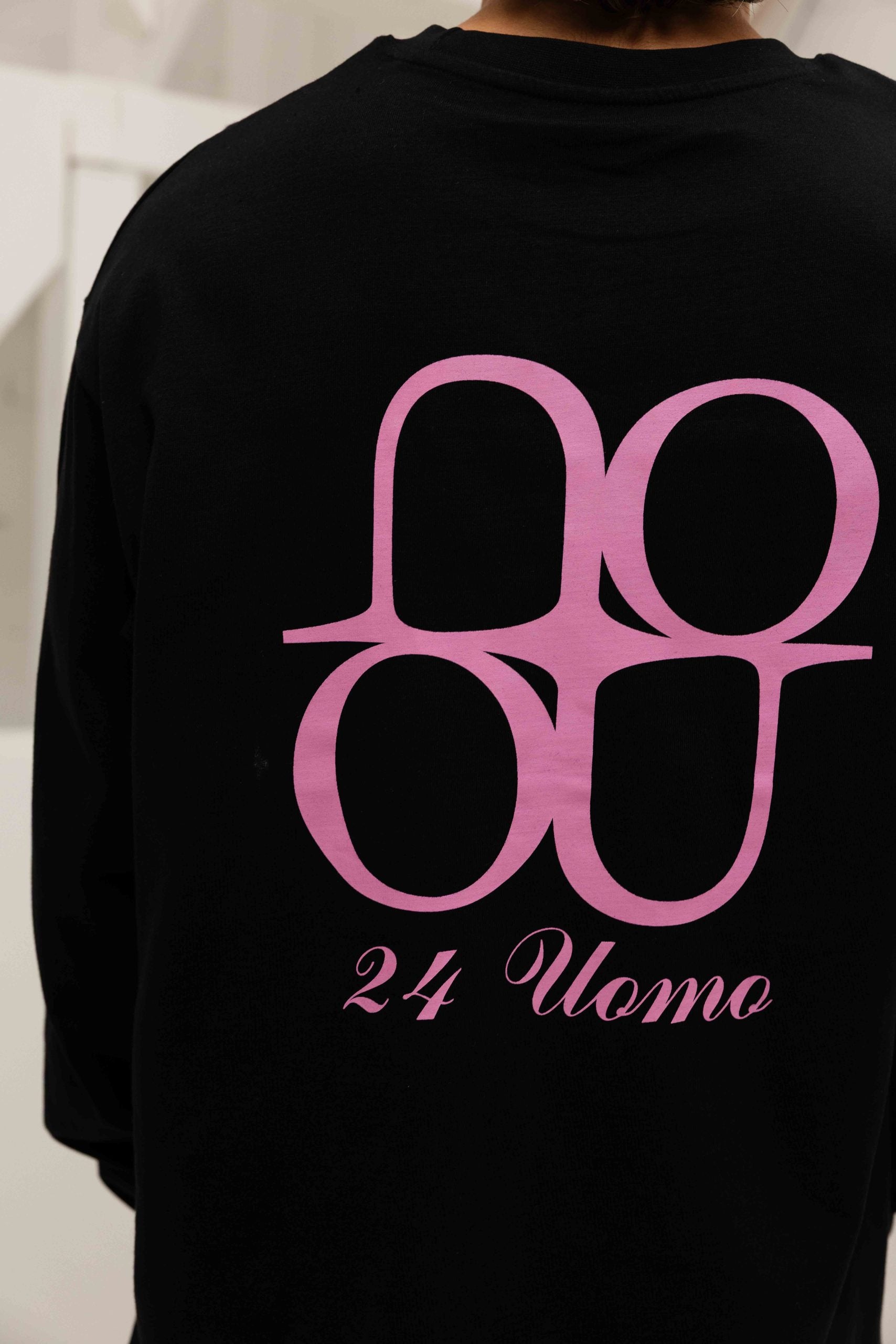 Symbol Longsleeve Shirt Heren Zwart/Roze