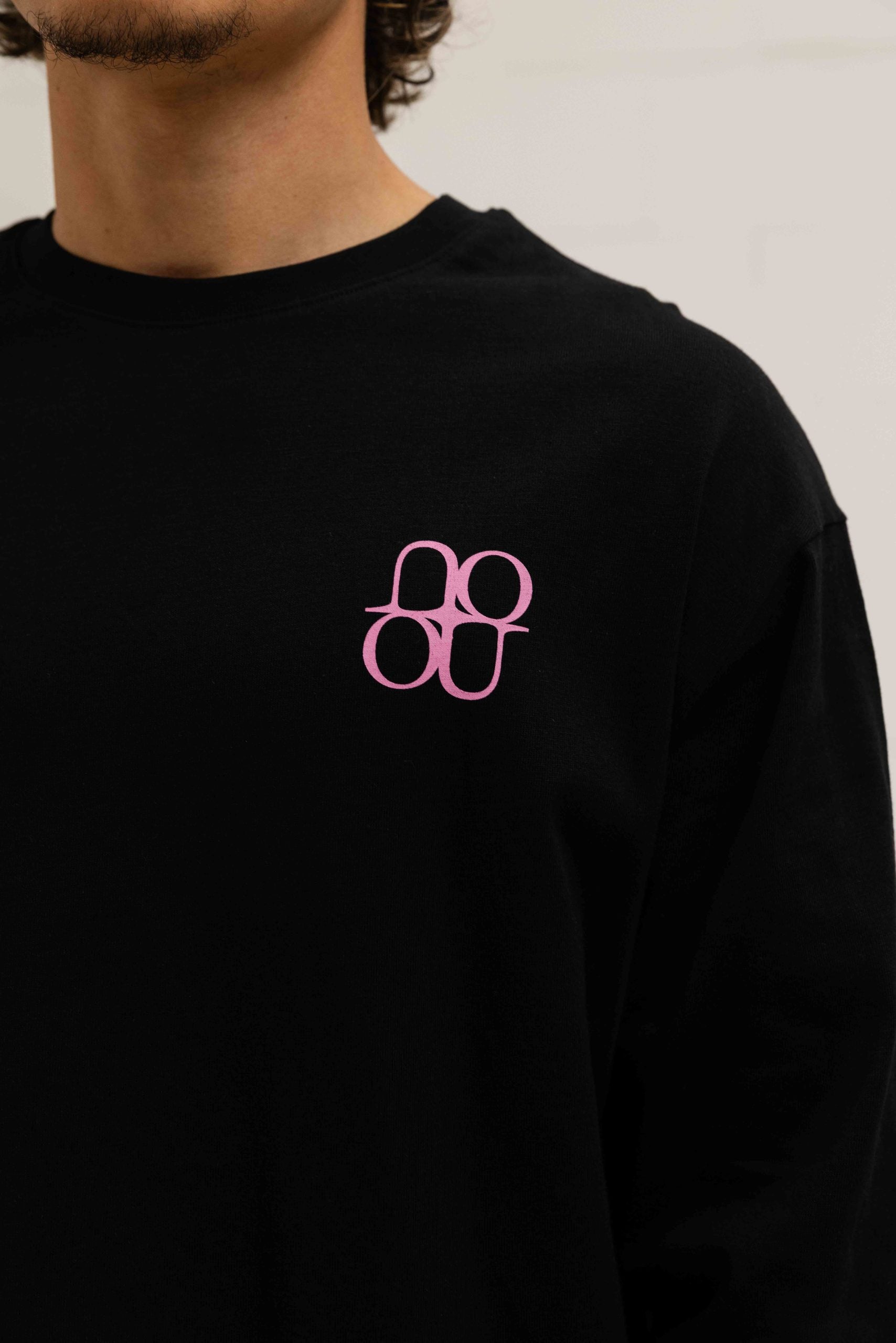 Symbol Longsleeve Shirt Heren Zwart/Roze