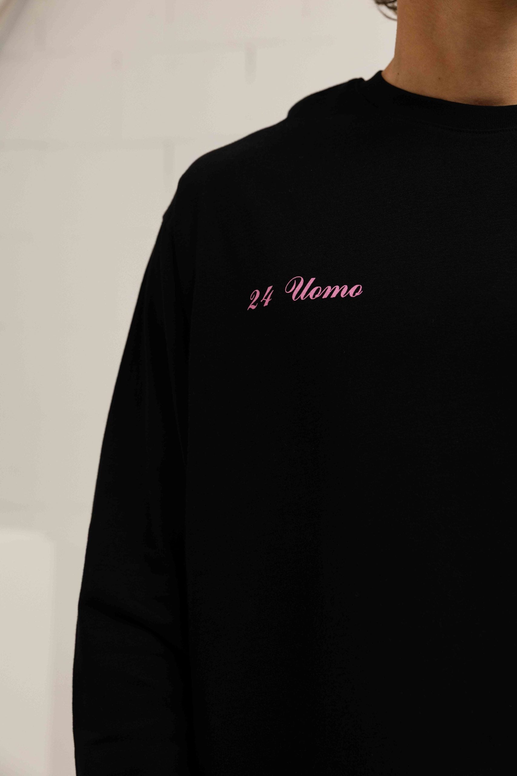 Symbol Longsleeve Shirt Heren Zwart/Roze