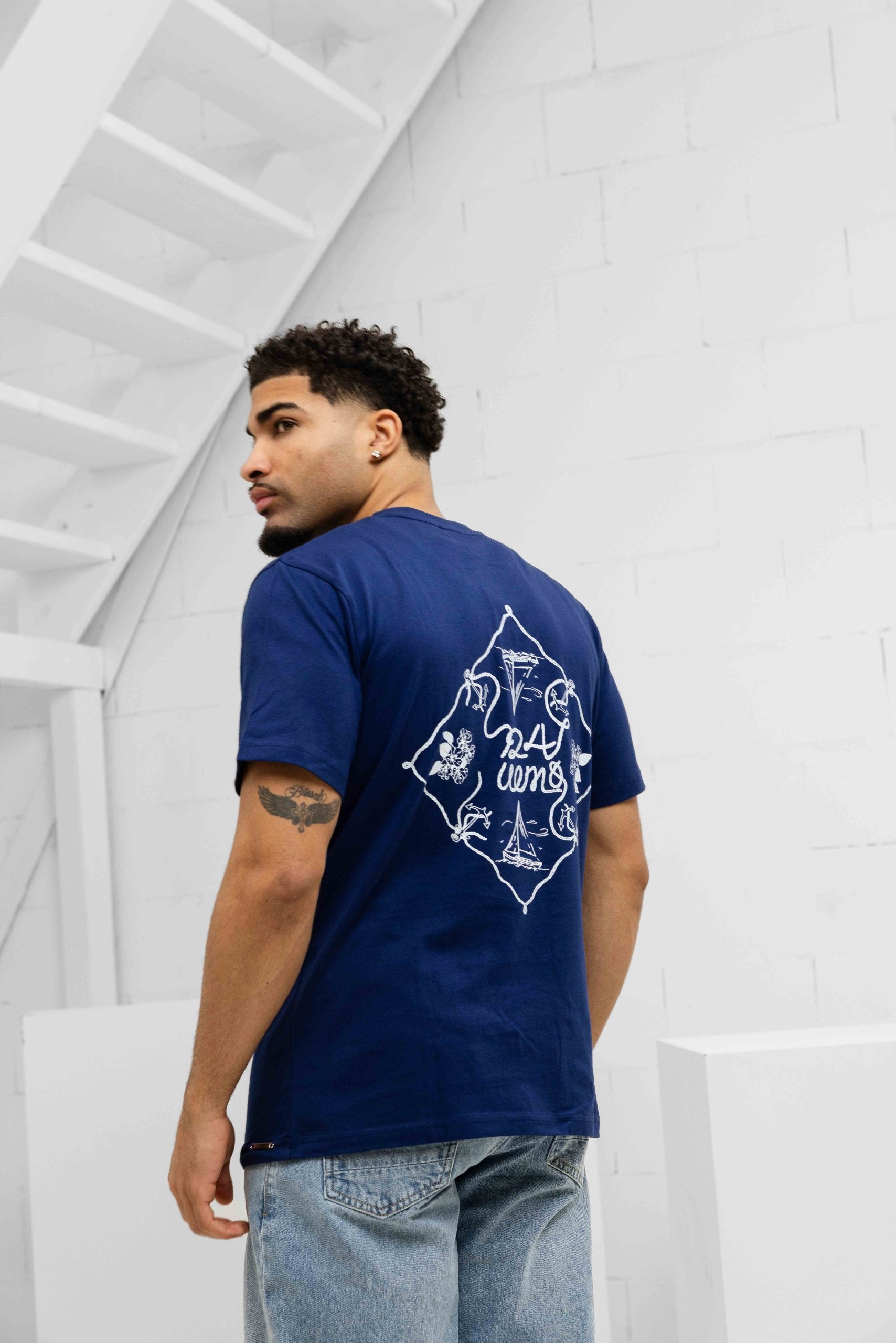 Riviera T-shirt Heren Navy