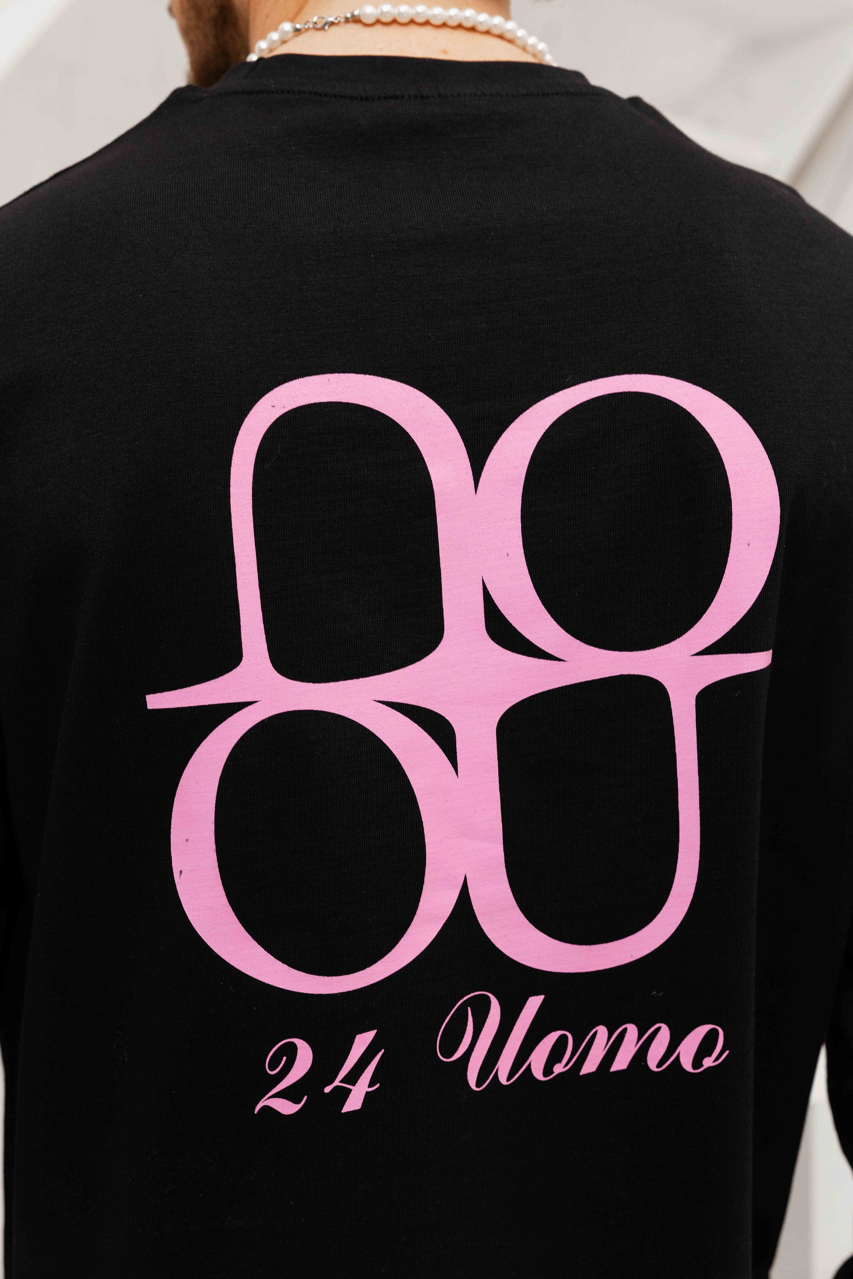 Symbol Longsleeve Shirt Heren Zwart/Roze PRE-ORDER 31 DECEMBER