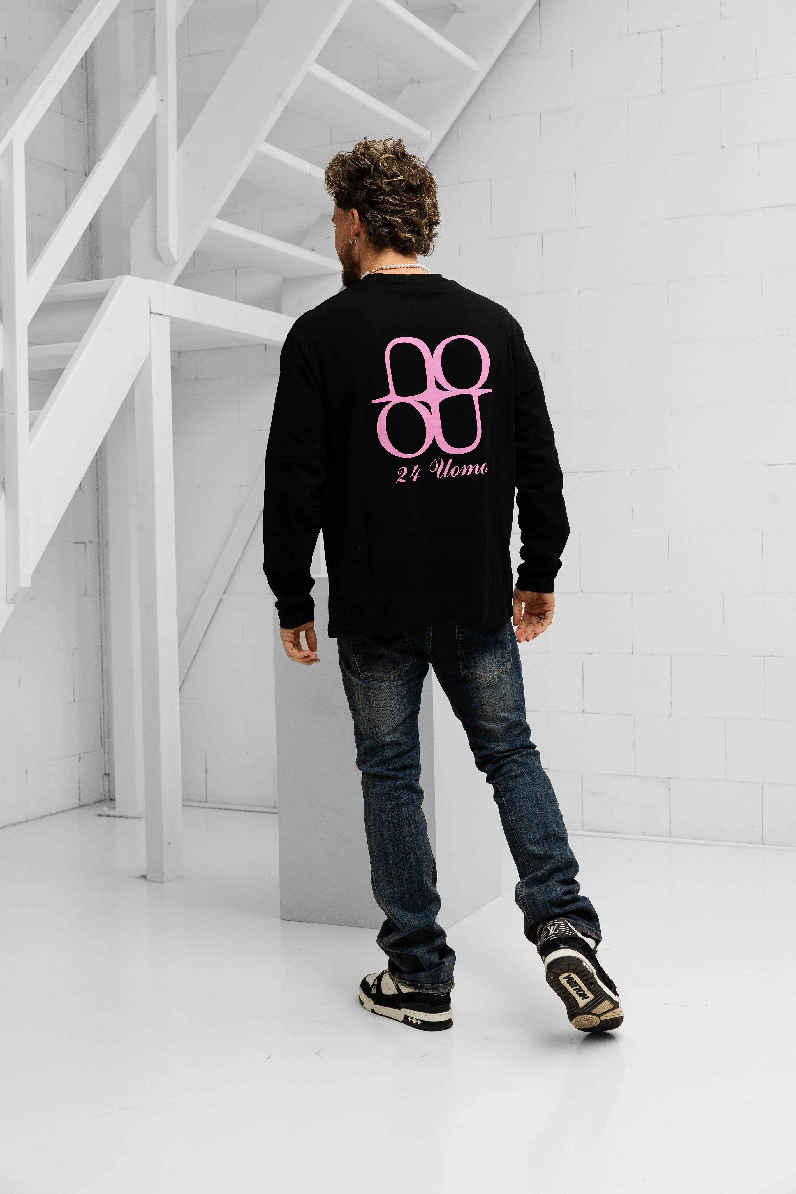 Symbol Longsleeve Shirt Heren Zwart/Roze PRE-ORDER 31 DECEMBER