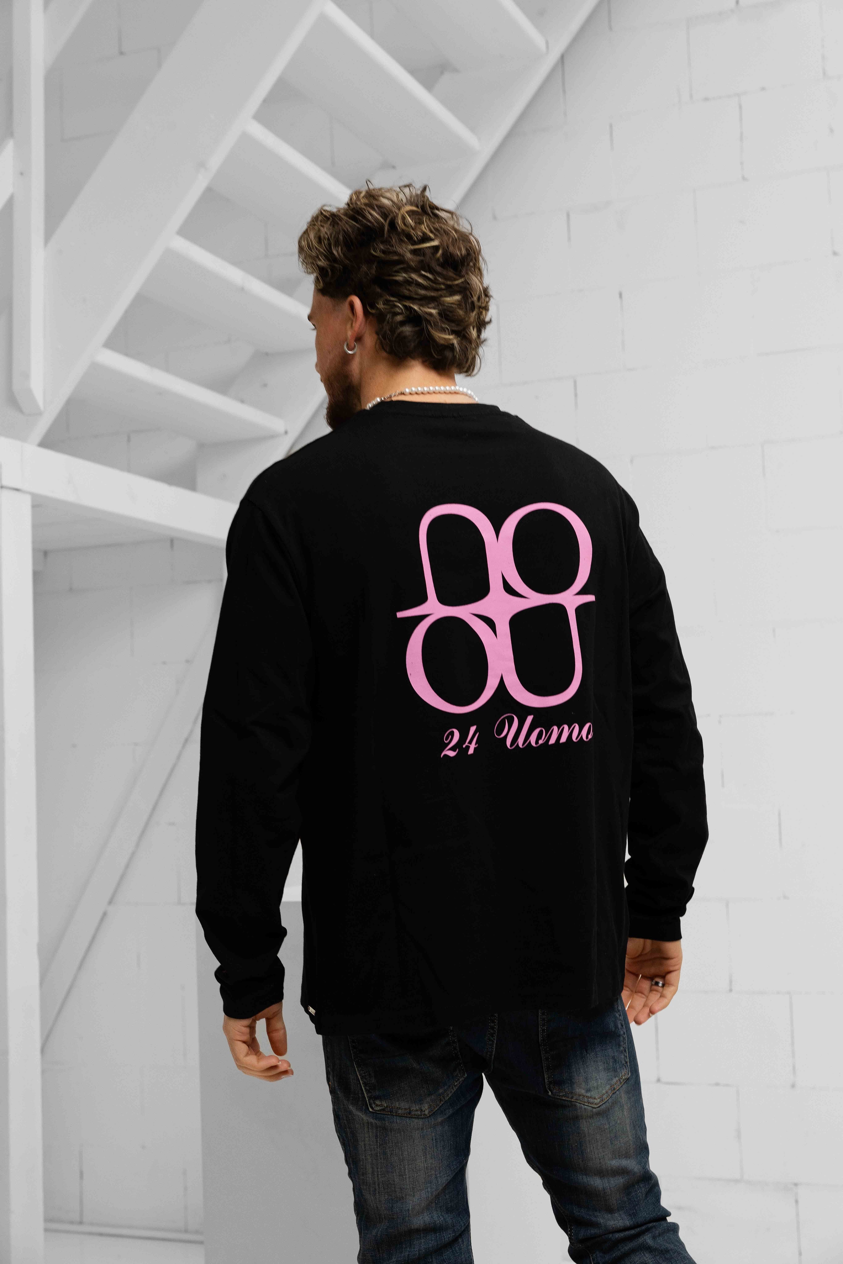 Symbol Longsleeve Shirt Heren Zwart/Roze PRE-ORDER 31 DECEMBER