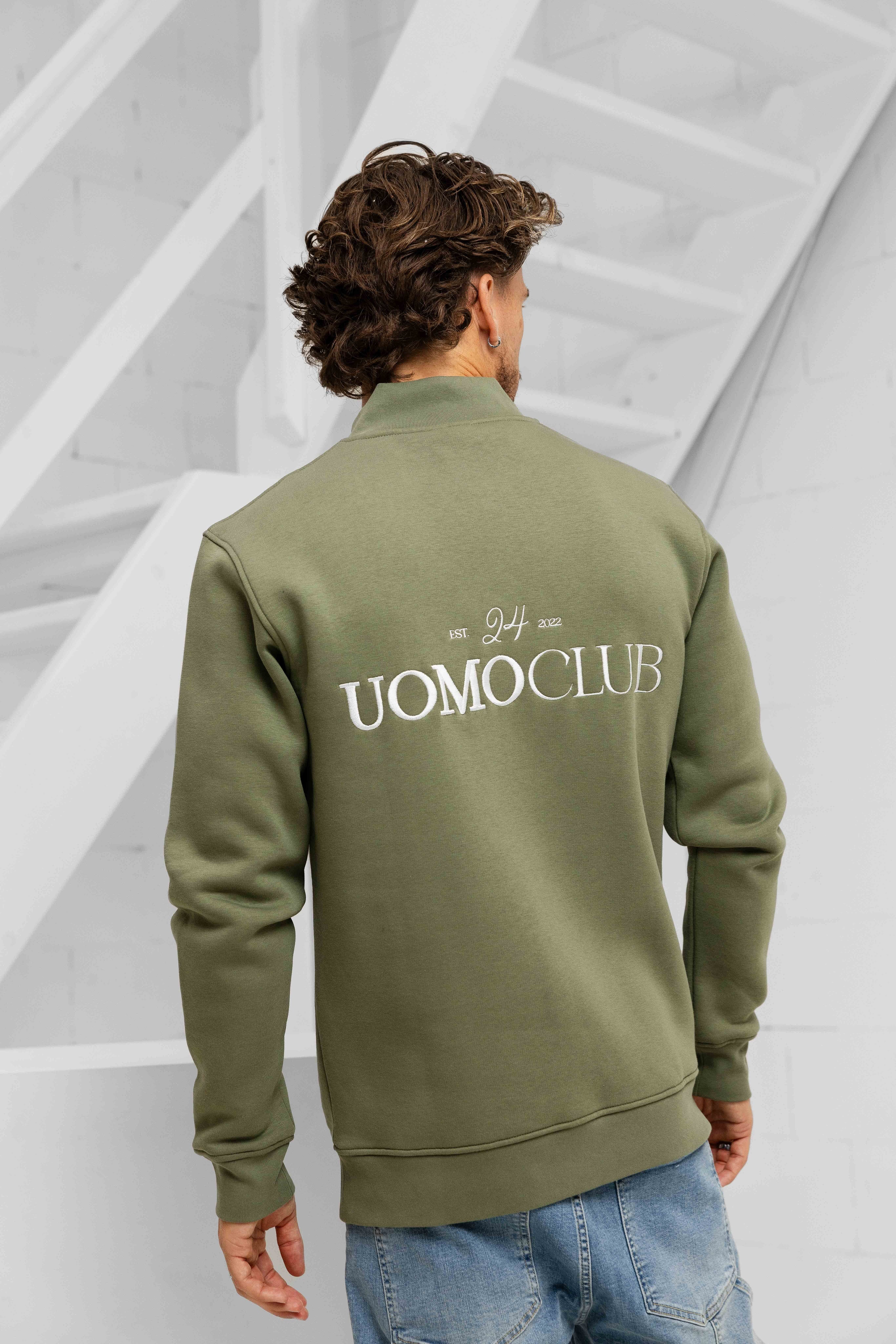 Club Half Zip Sweater Army