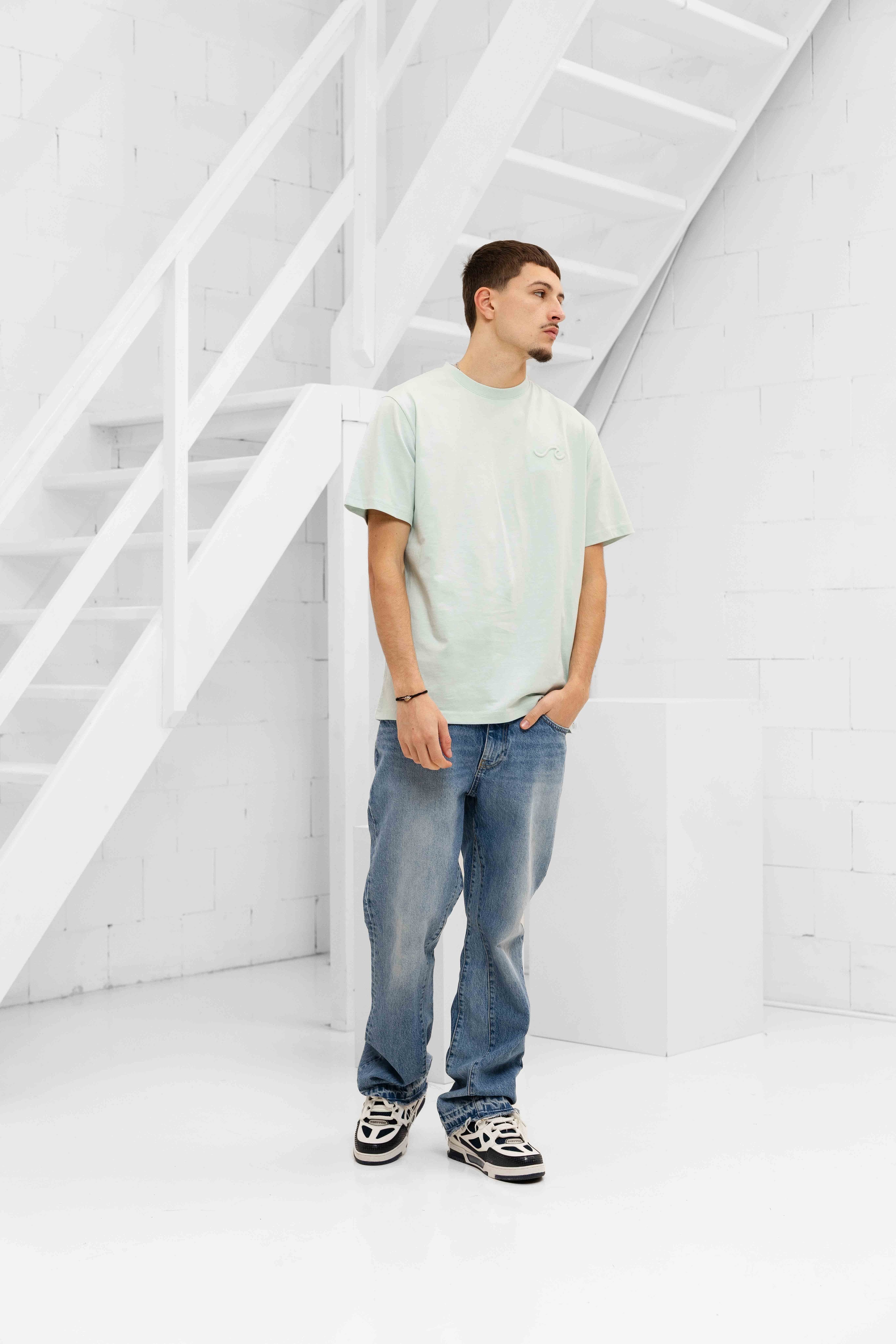 Wave T-shirt Heren Mint