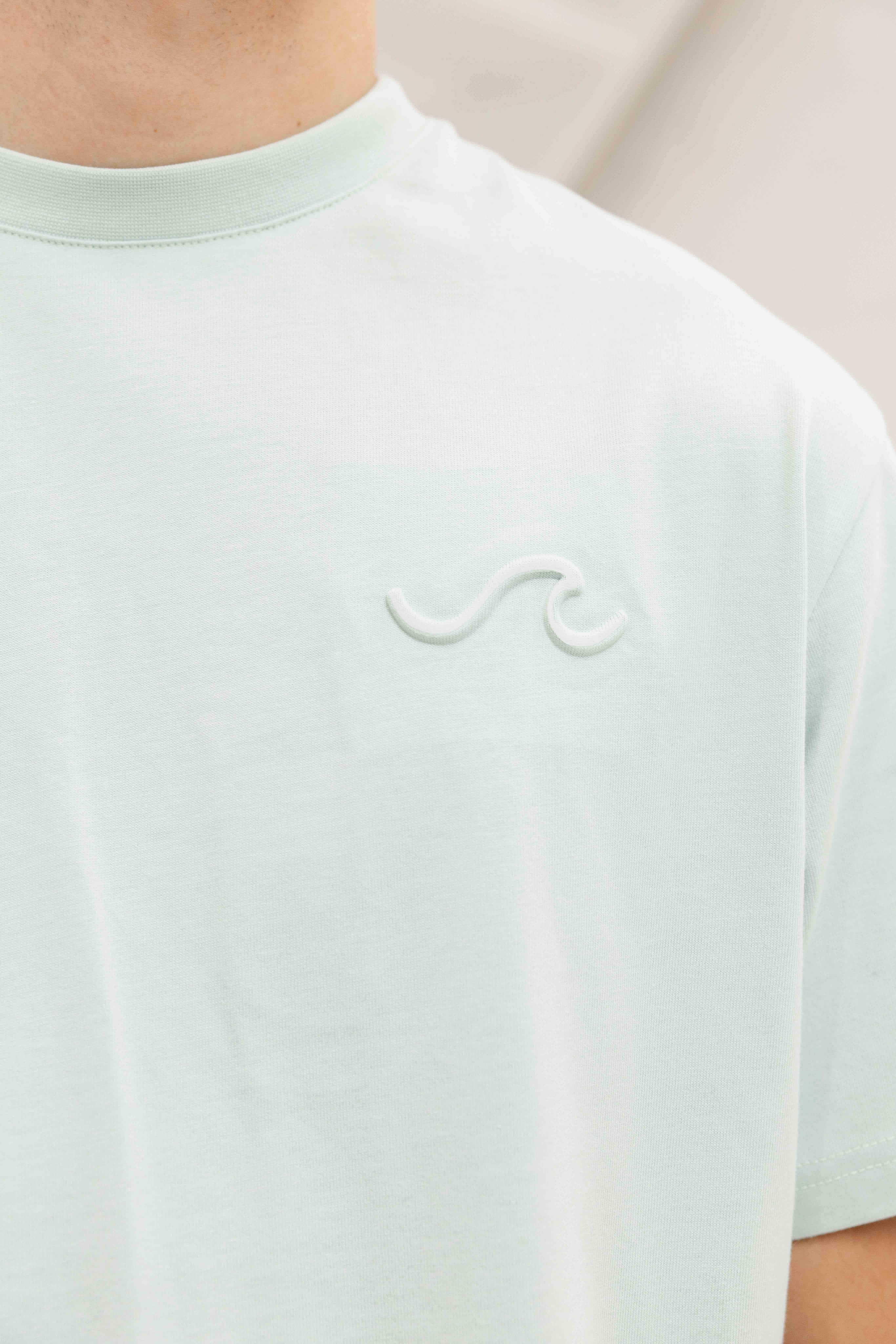 Wave T-shirt Heren Mint