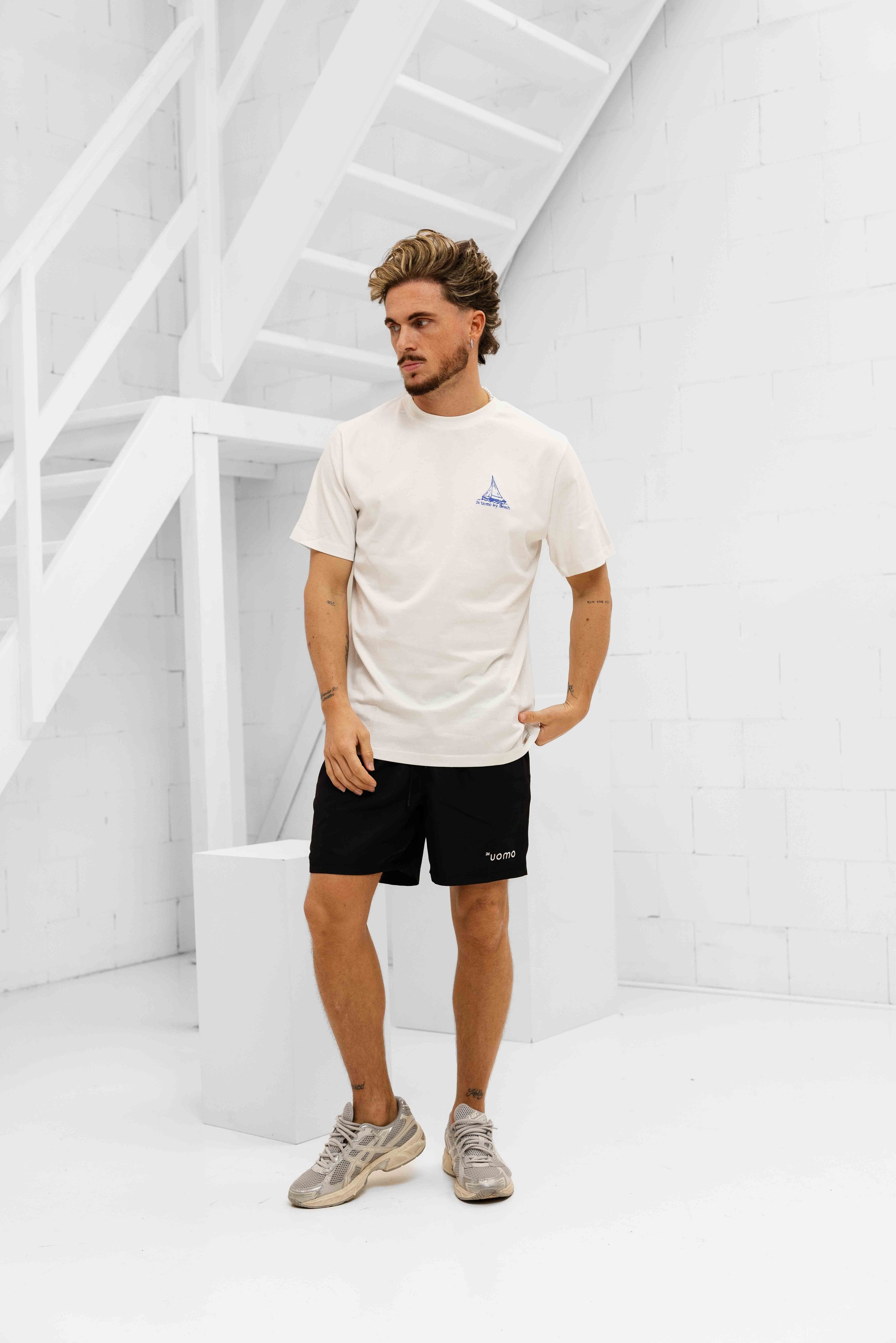 Au Sud Zomerset Heren Off-White/Zwart