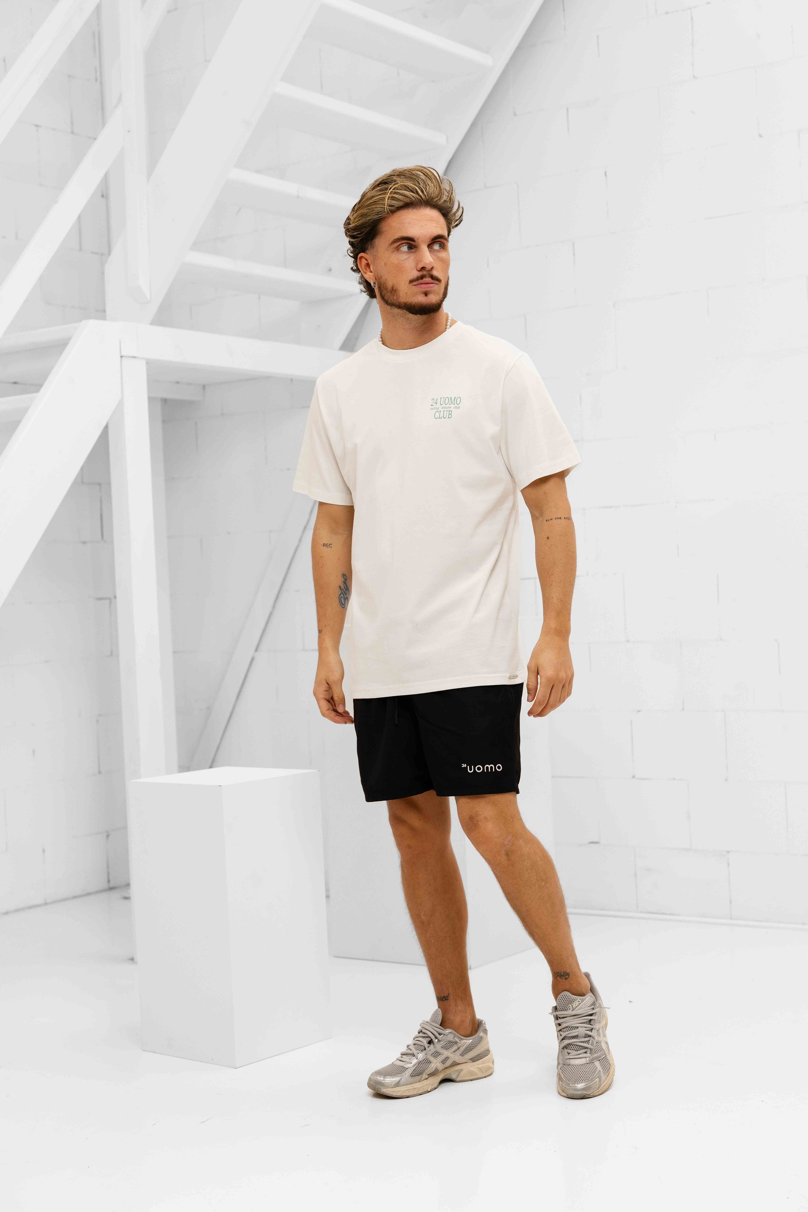 Leisure Club Zomerset Heren Off-White/Zwart