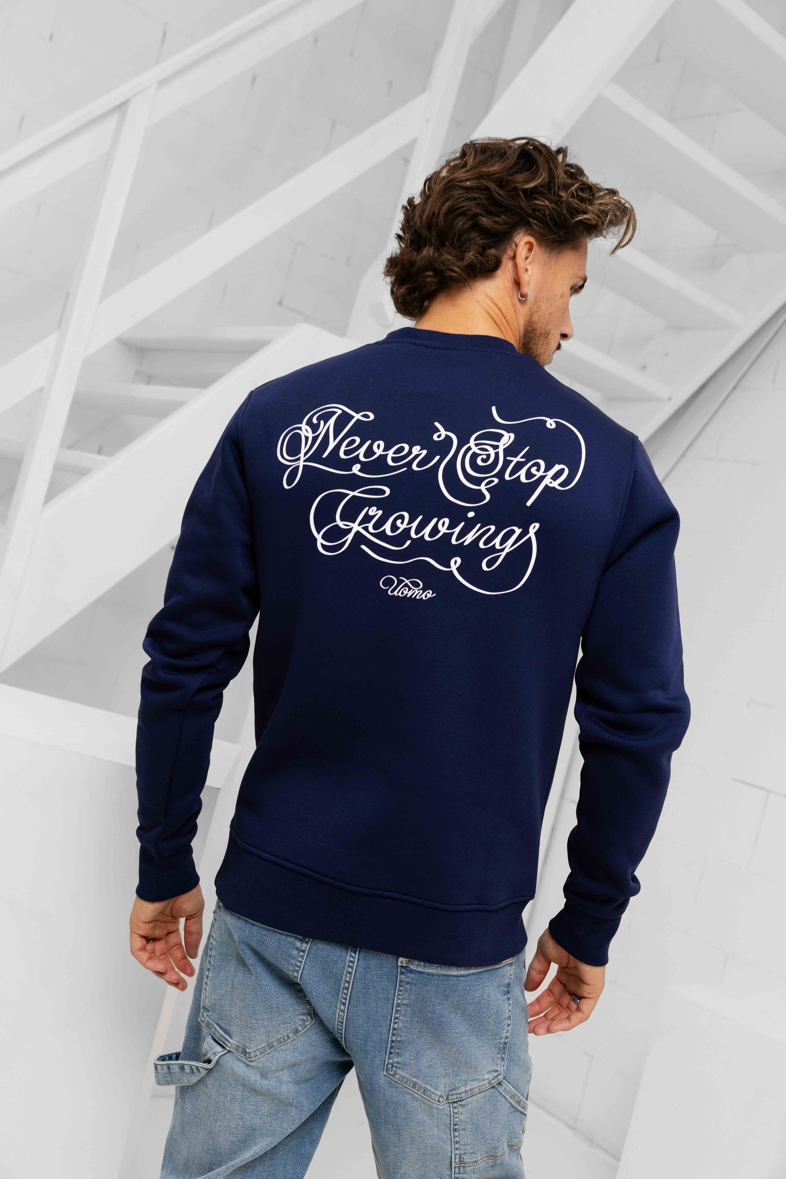 Never Stop Growing Sweater Navy
