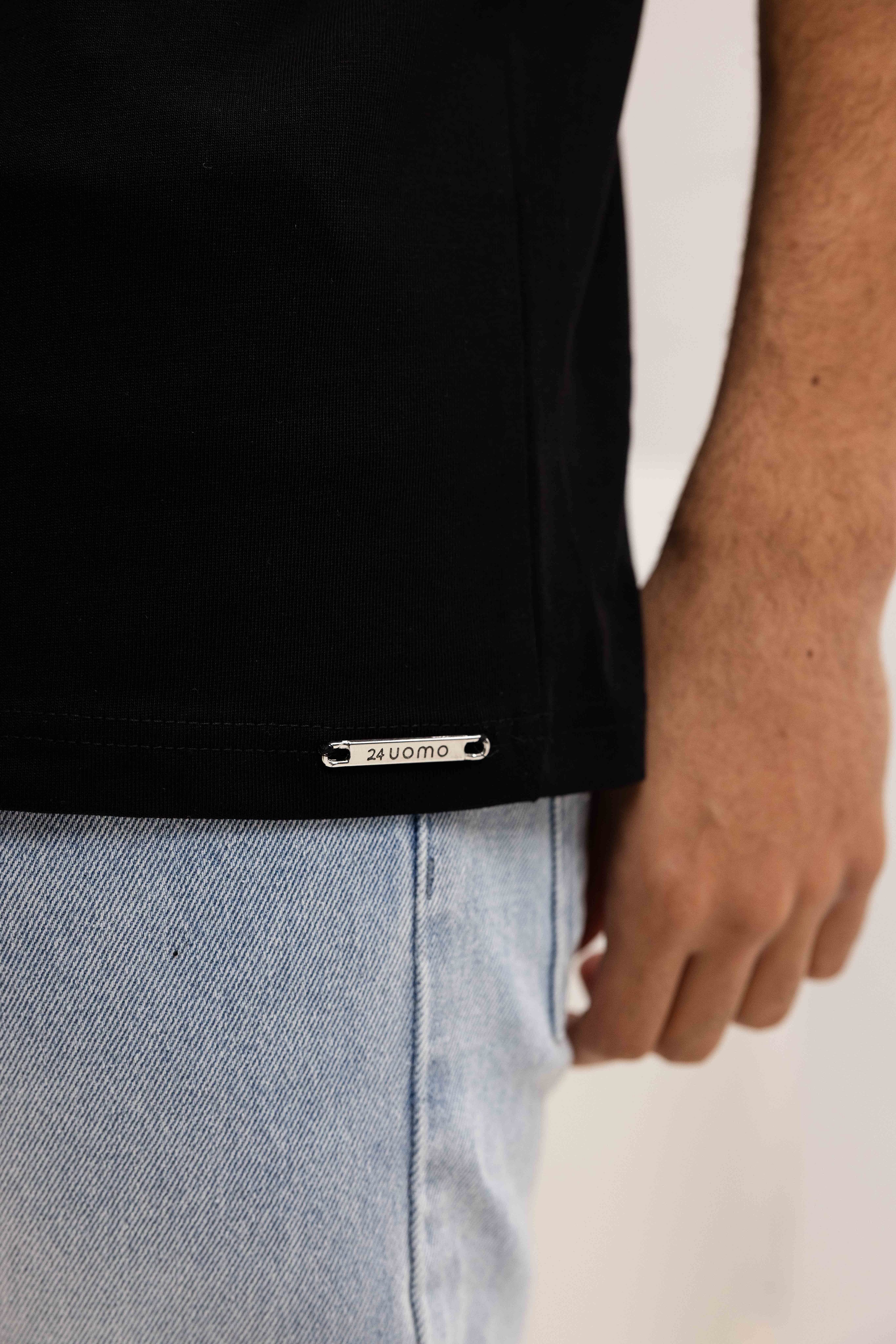 Club T-shirt Heren Zwart/Oranje