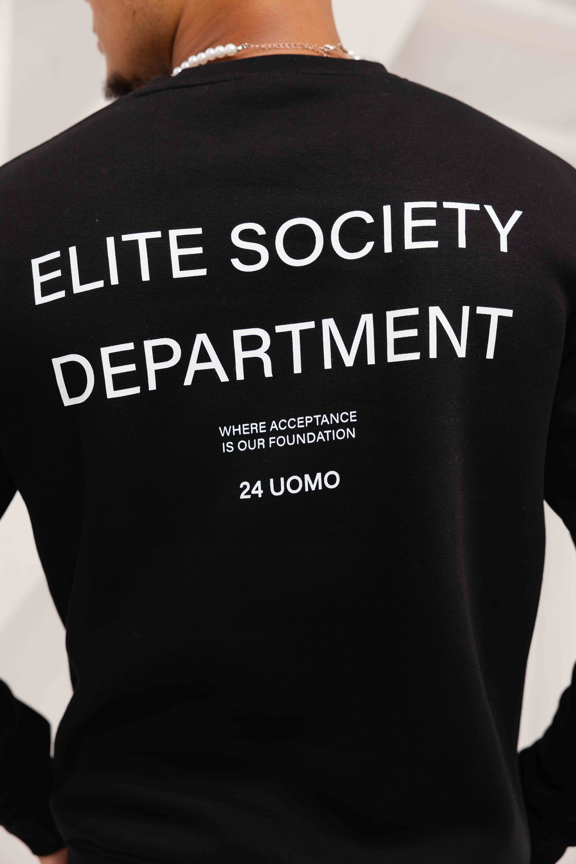 Elite Society Crewneck Zwart