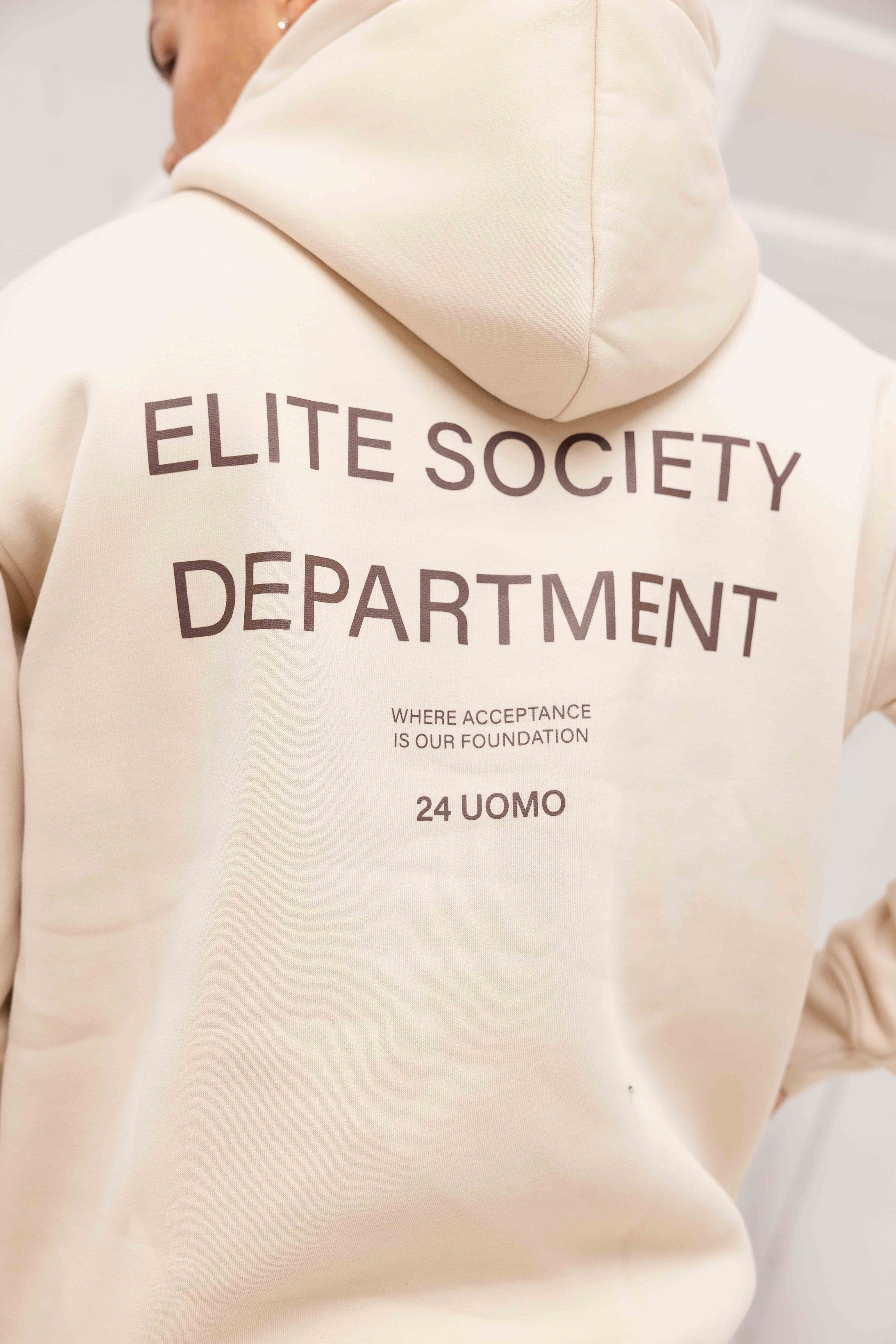 Elite Society Hoodie Beige