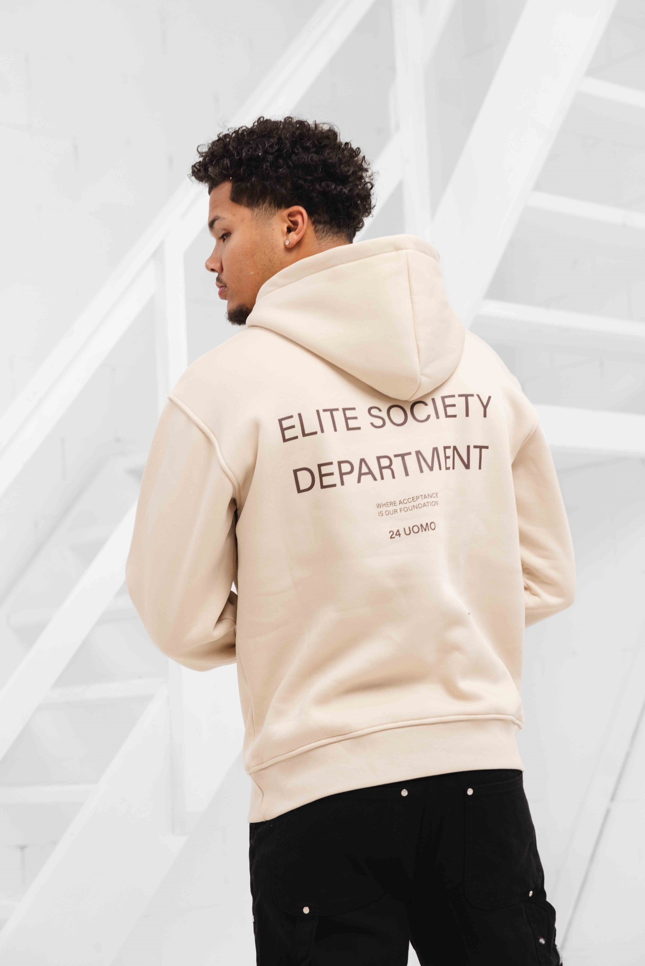 Elite Society Hoodie Beige