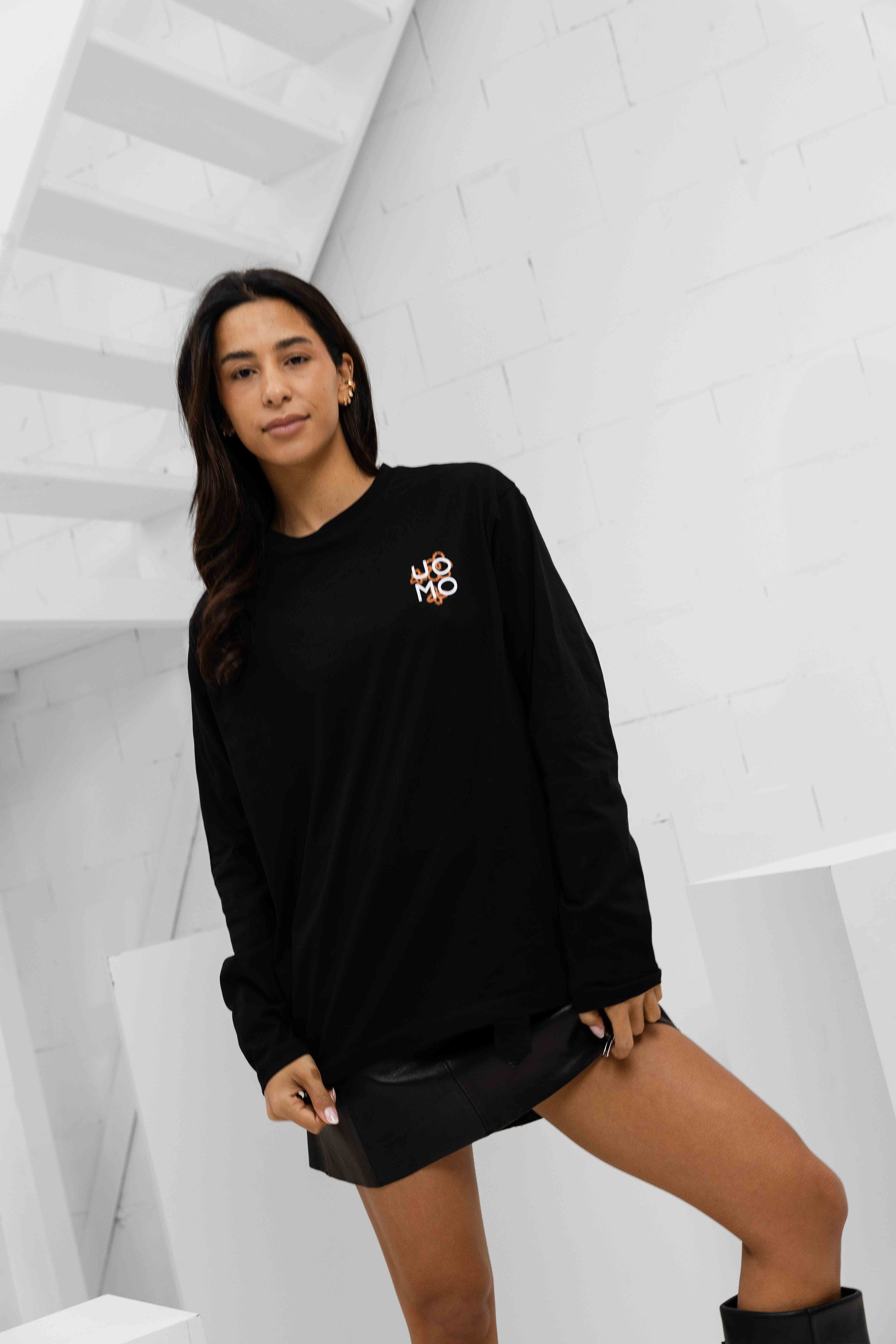 Flora 2.0 Longsleeve Shirt Women Black/Orange