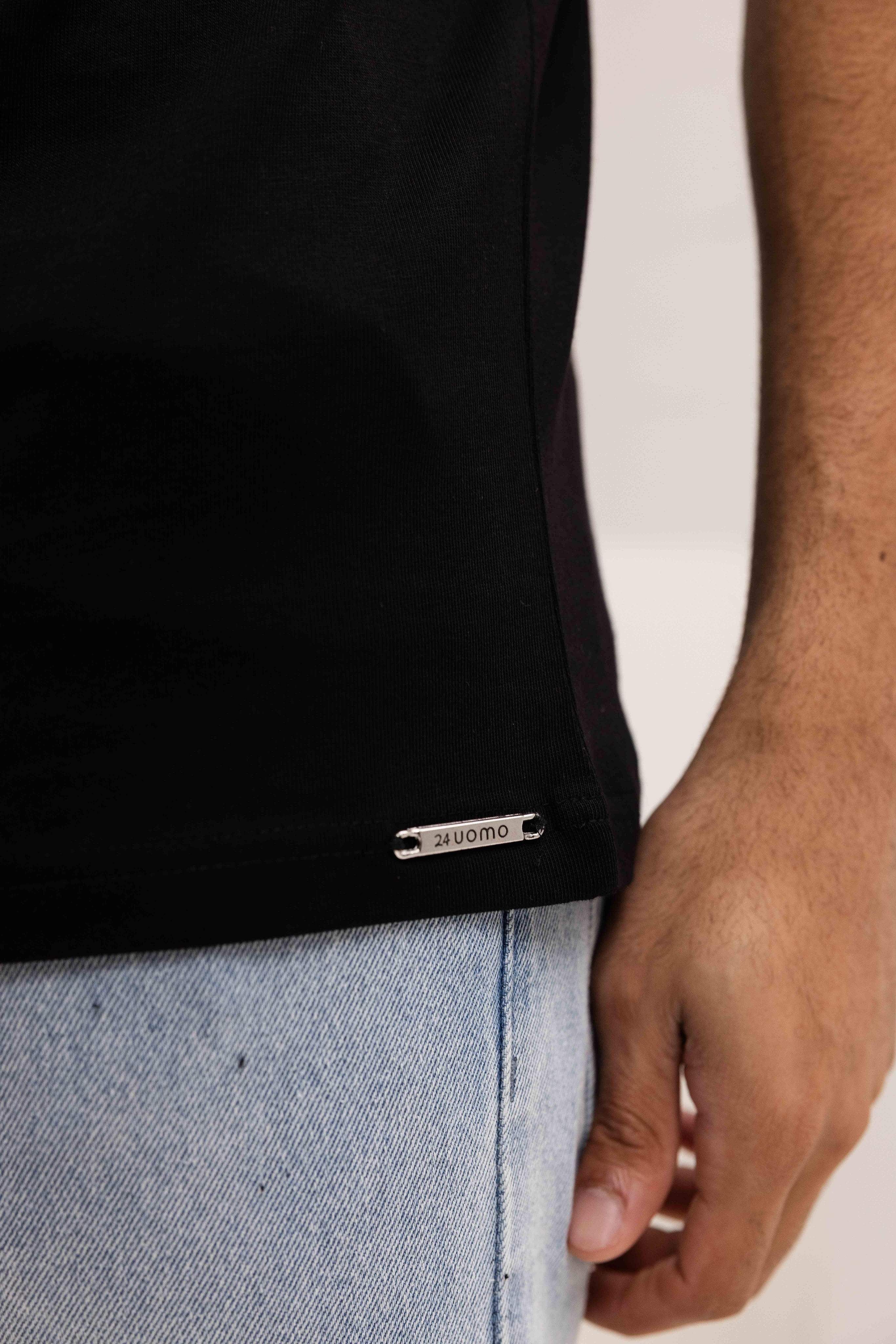 Heat Wave T-shirt Heren Zwart/Oranje