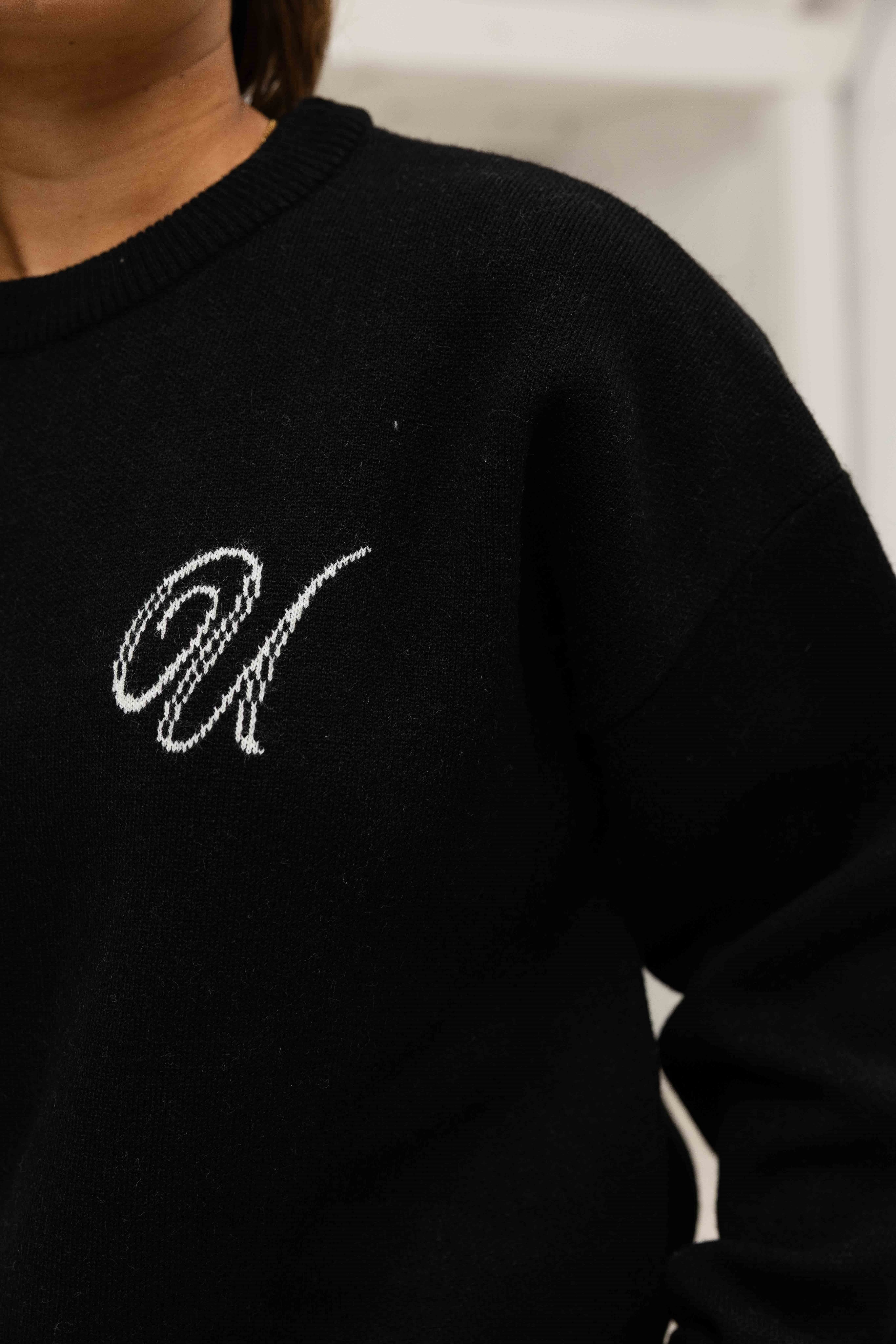 Knitted Trainingspak Dames Zwart