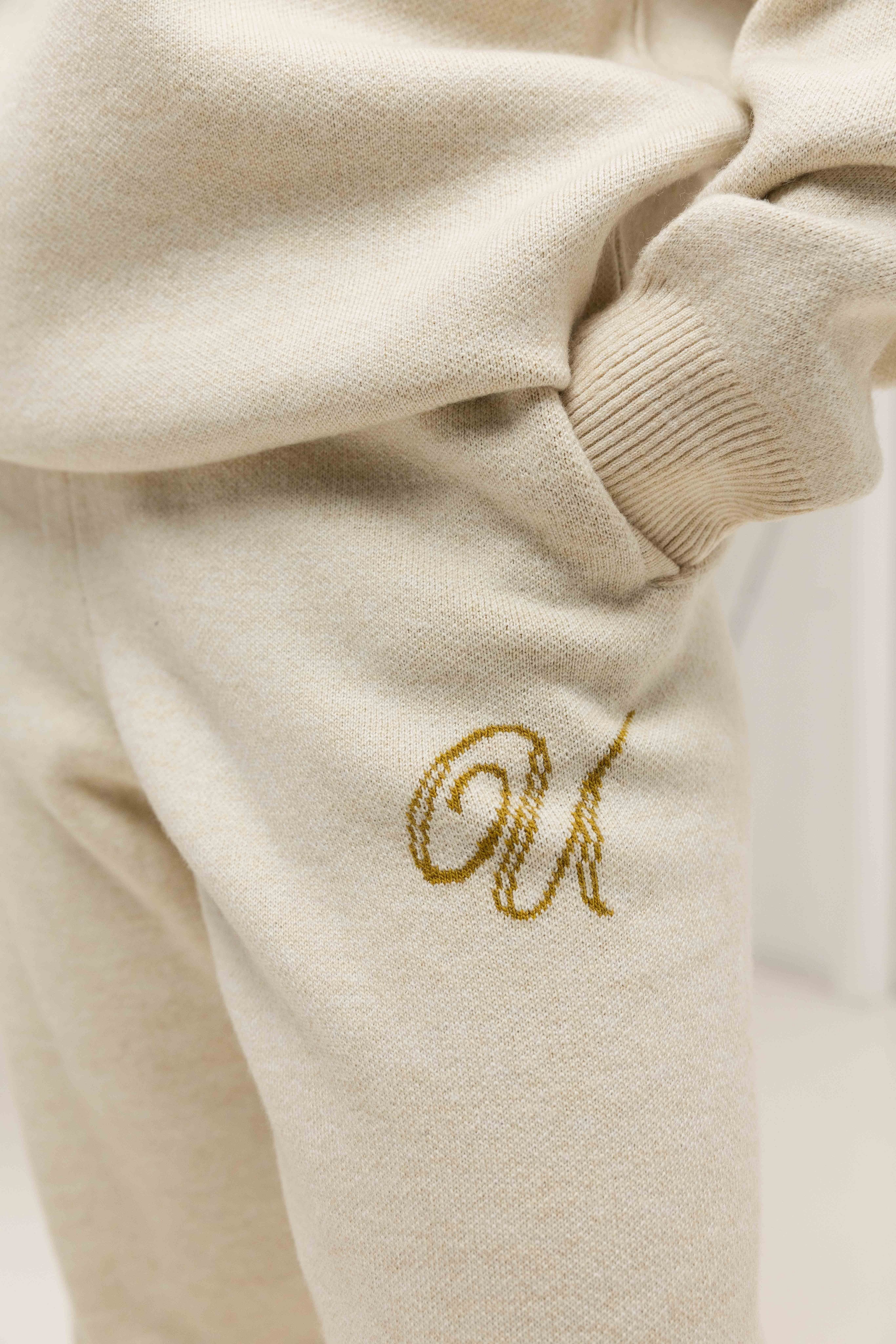 Knitted Trainingspak Dames Sand/Khaki