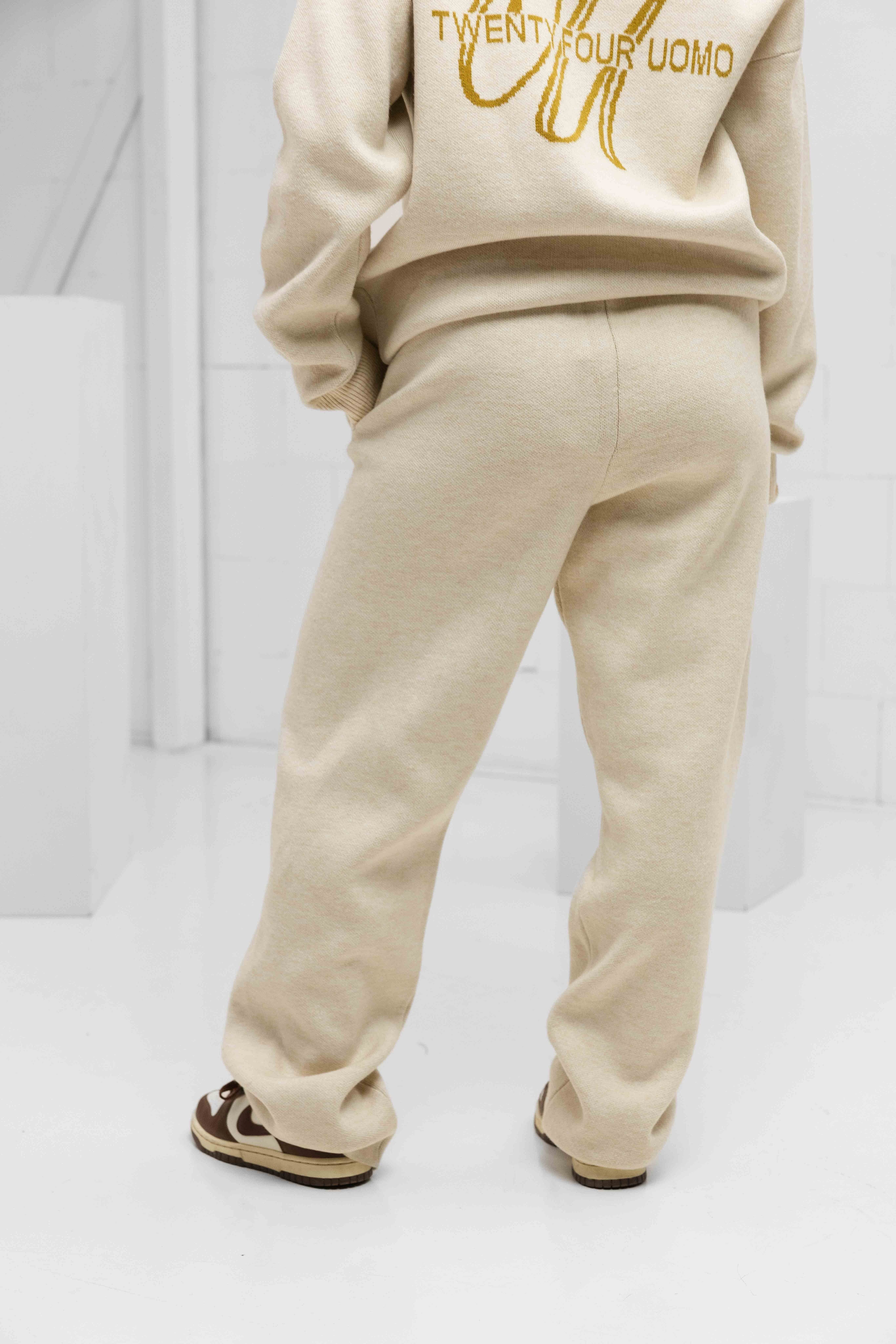 Knitted Trainingspak Dames Sand/Khaki