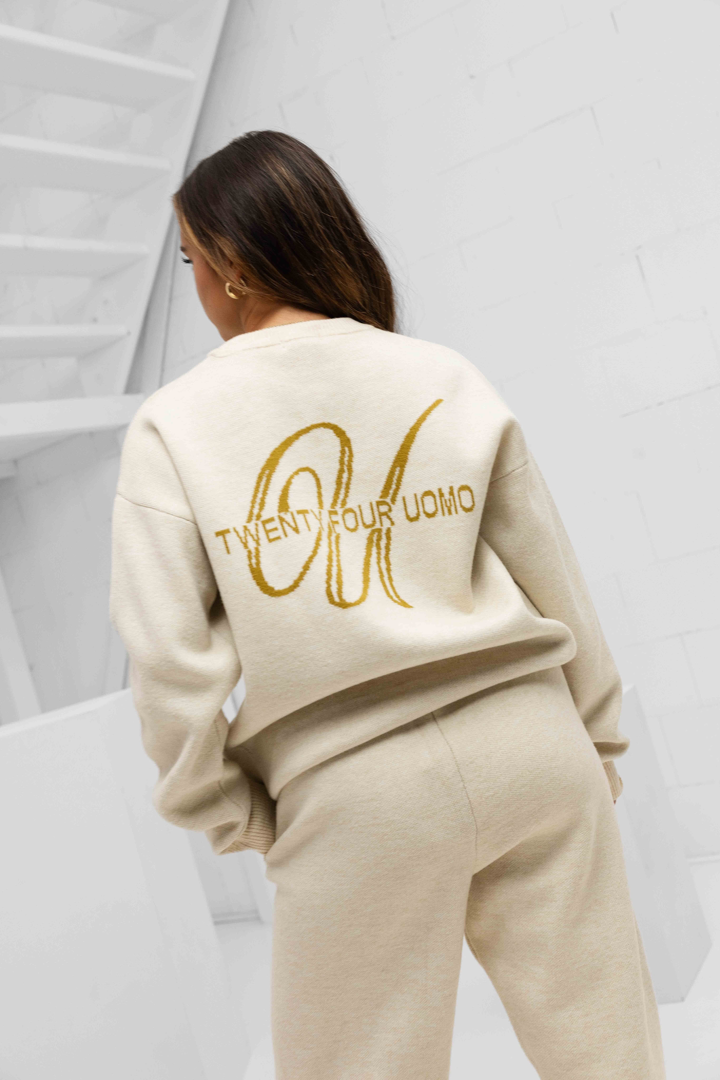 Knitted Trainingspak Dames Sand/Khaki