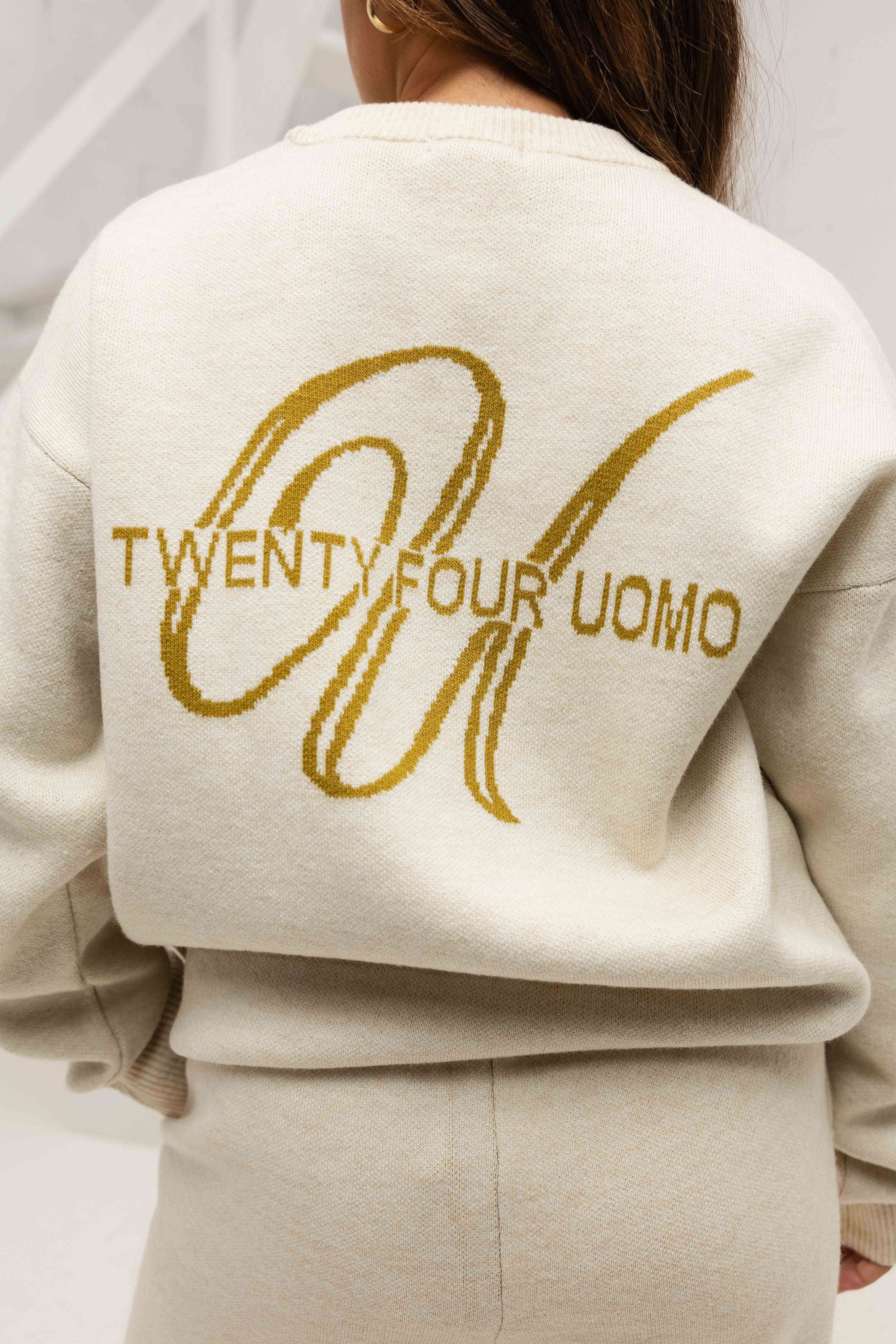 Knitted Trainingspak Dames Sand/Khaki