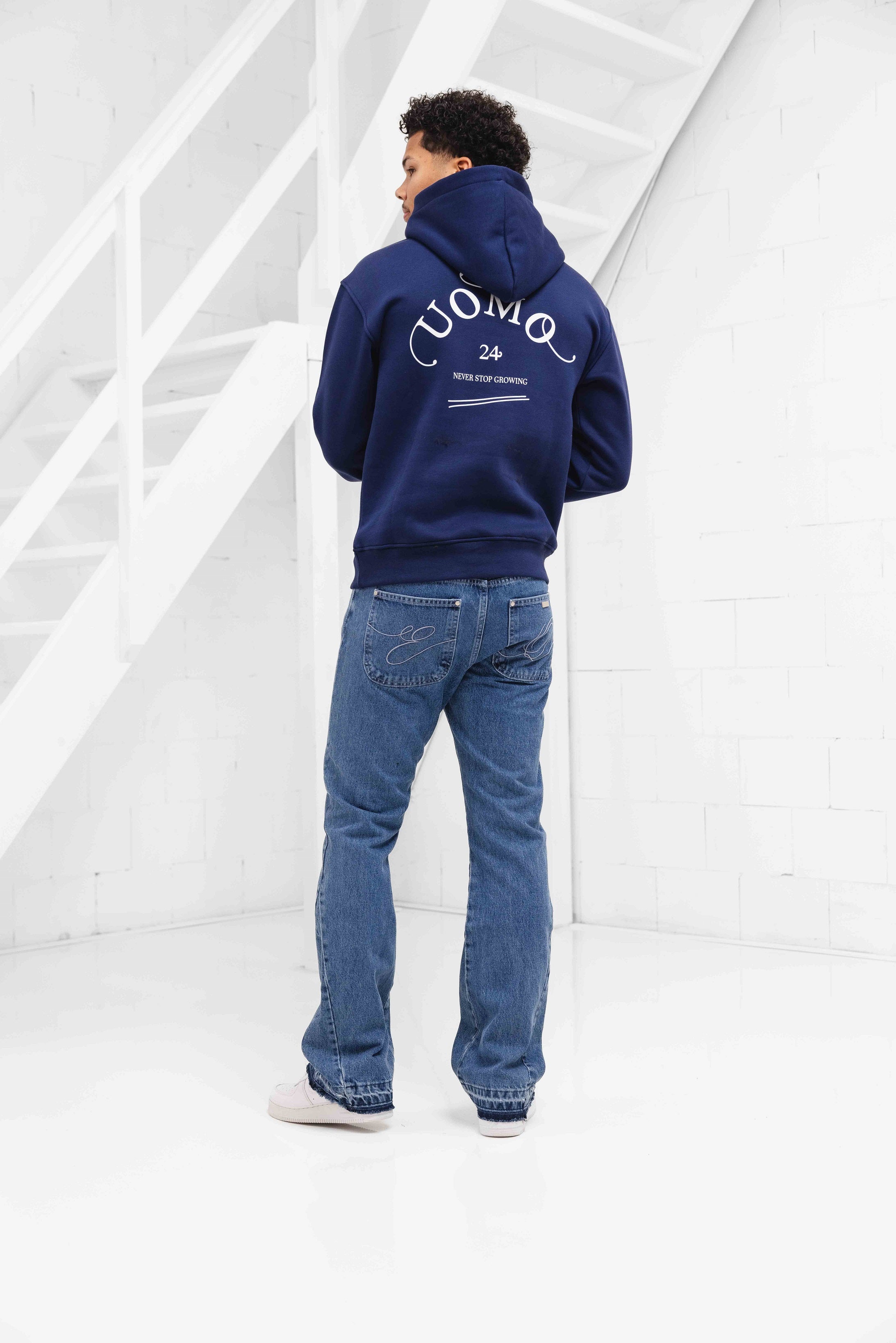 Never Stop Growing Hoodie Navy