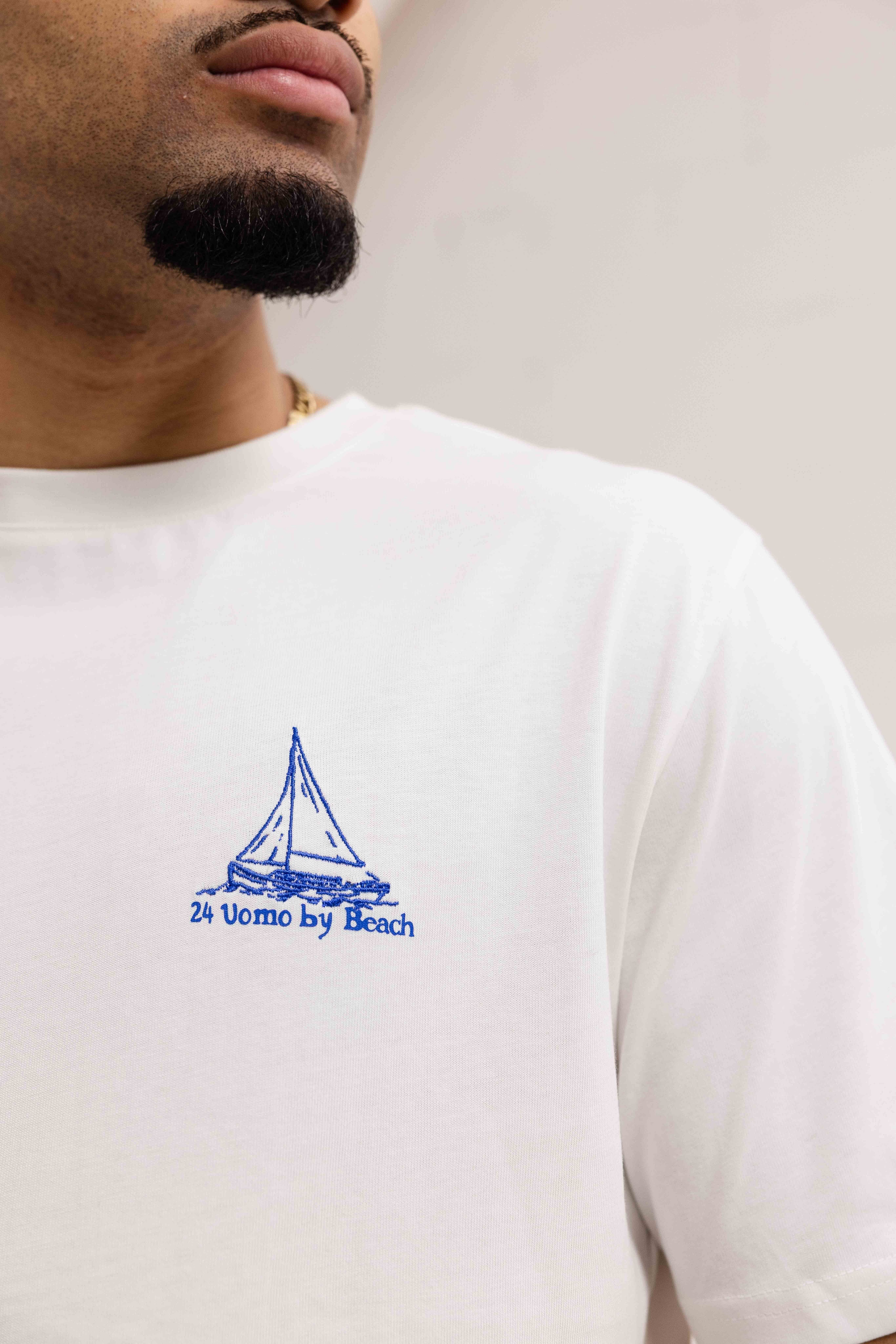 Au Sud T-shirt Heren Off-White