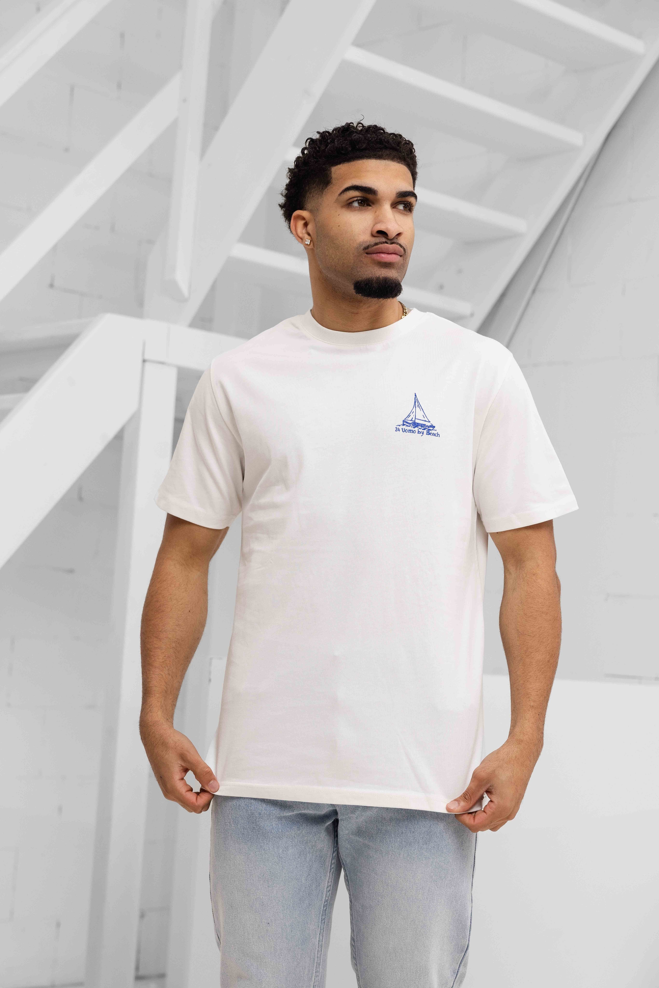 Au Sud T-shirt Heren Off-White