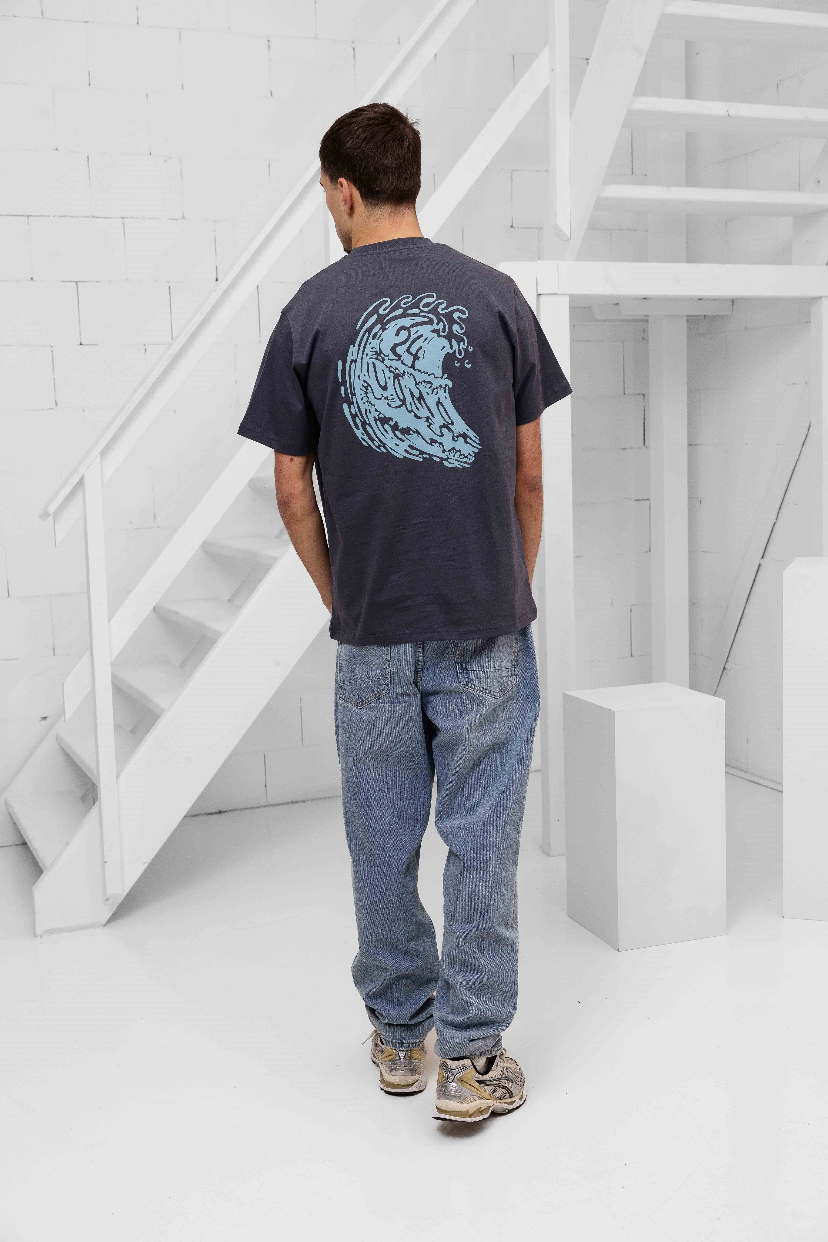 Surf T-shirt Heren Grijs