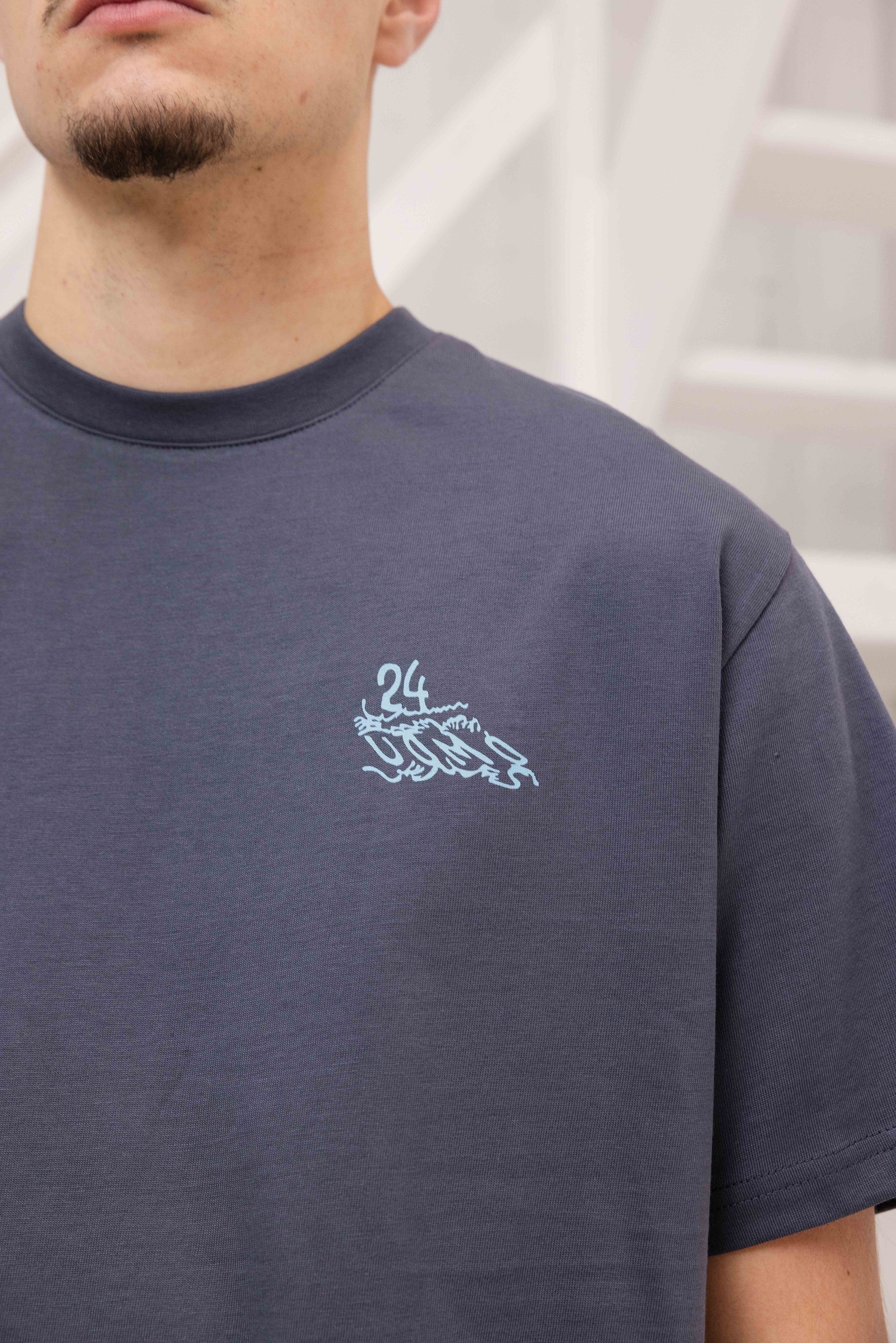 Surf T-shirt Heren Grijs