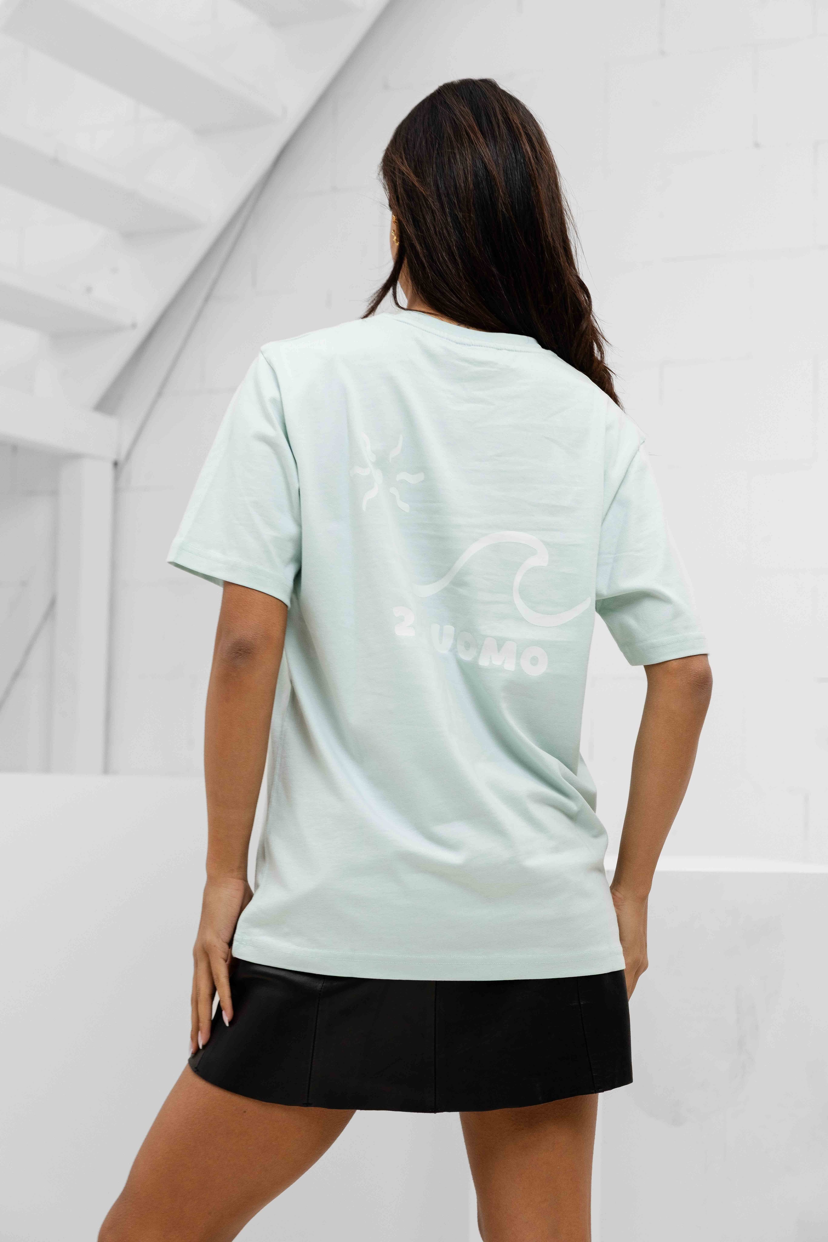 Wave T-shirt Dames Mint