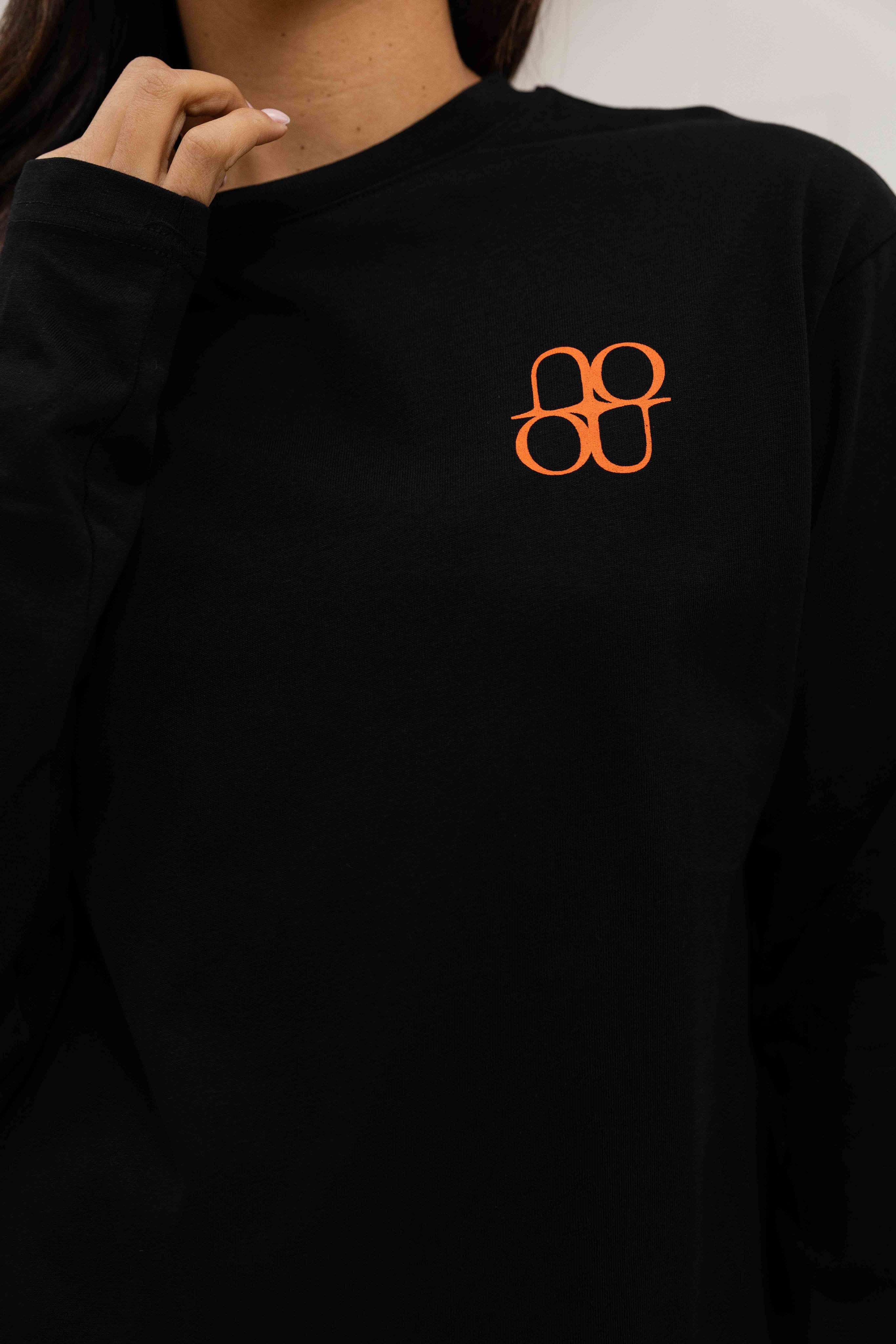 Symbol Longsleeve Shirt Women Black/Orange