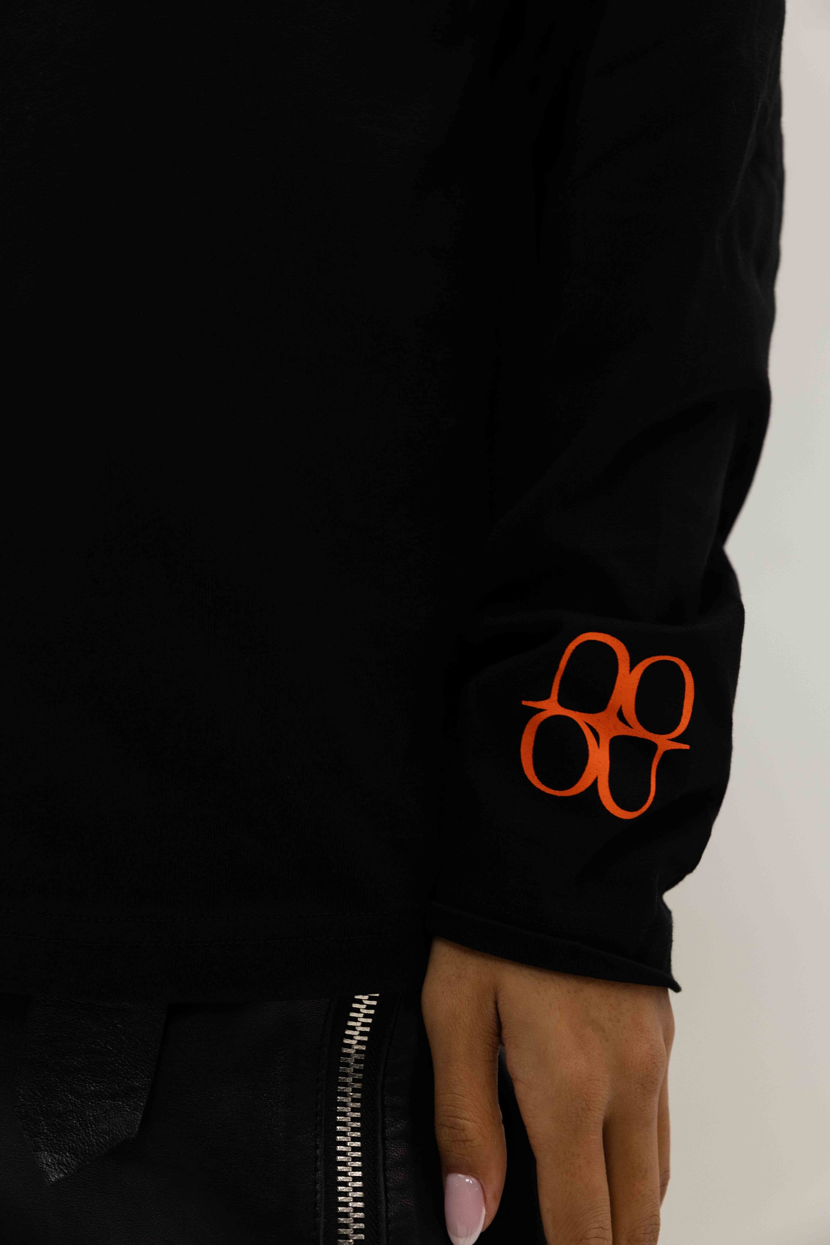 Symbol Longsleeve Shirt Women Black/Orange