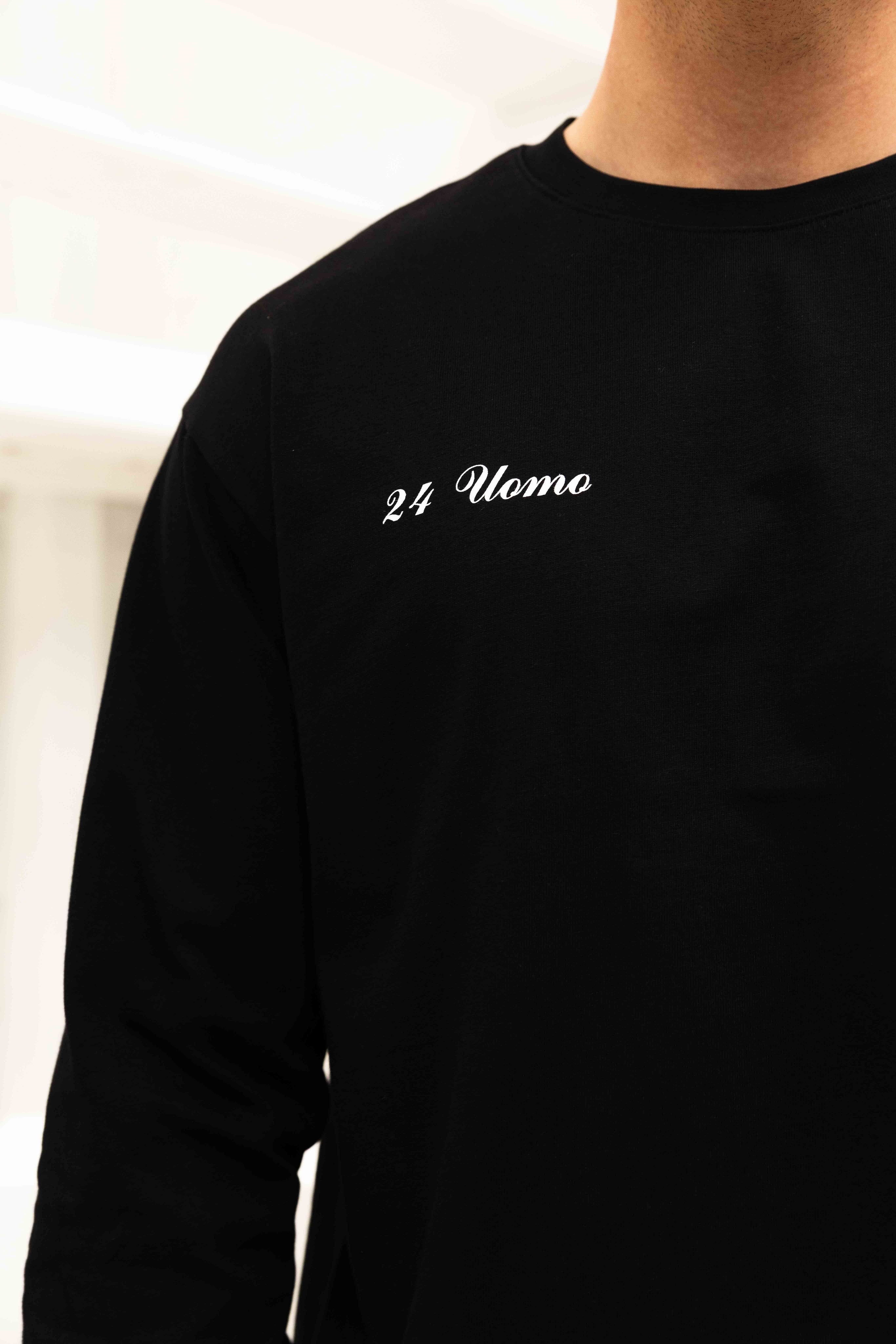 Symbol Longsleeve Shirt Heren Zwart/Wit