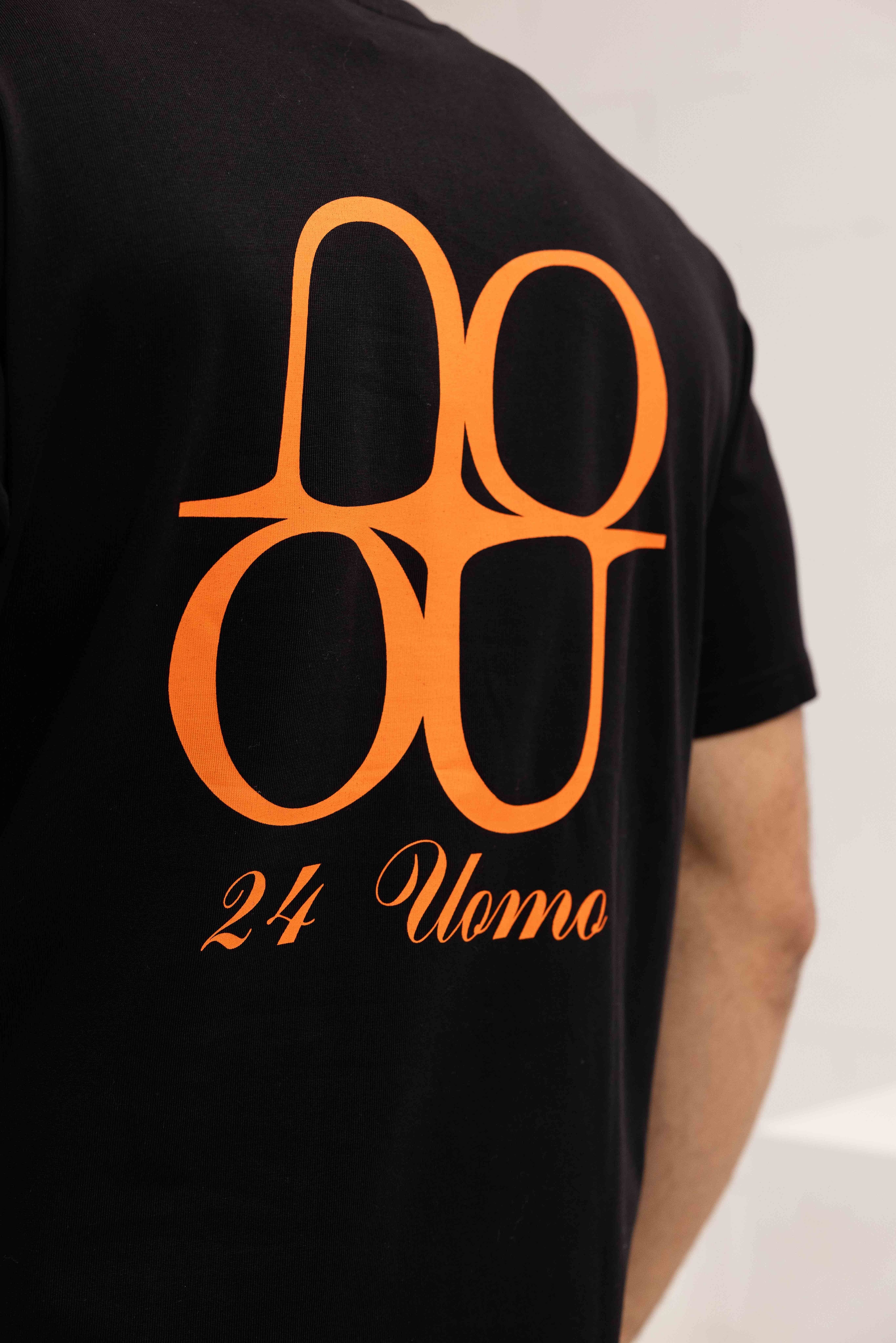 Symbol T-shirt Heren Zwart/Oranje