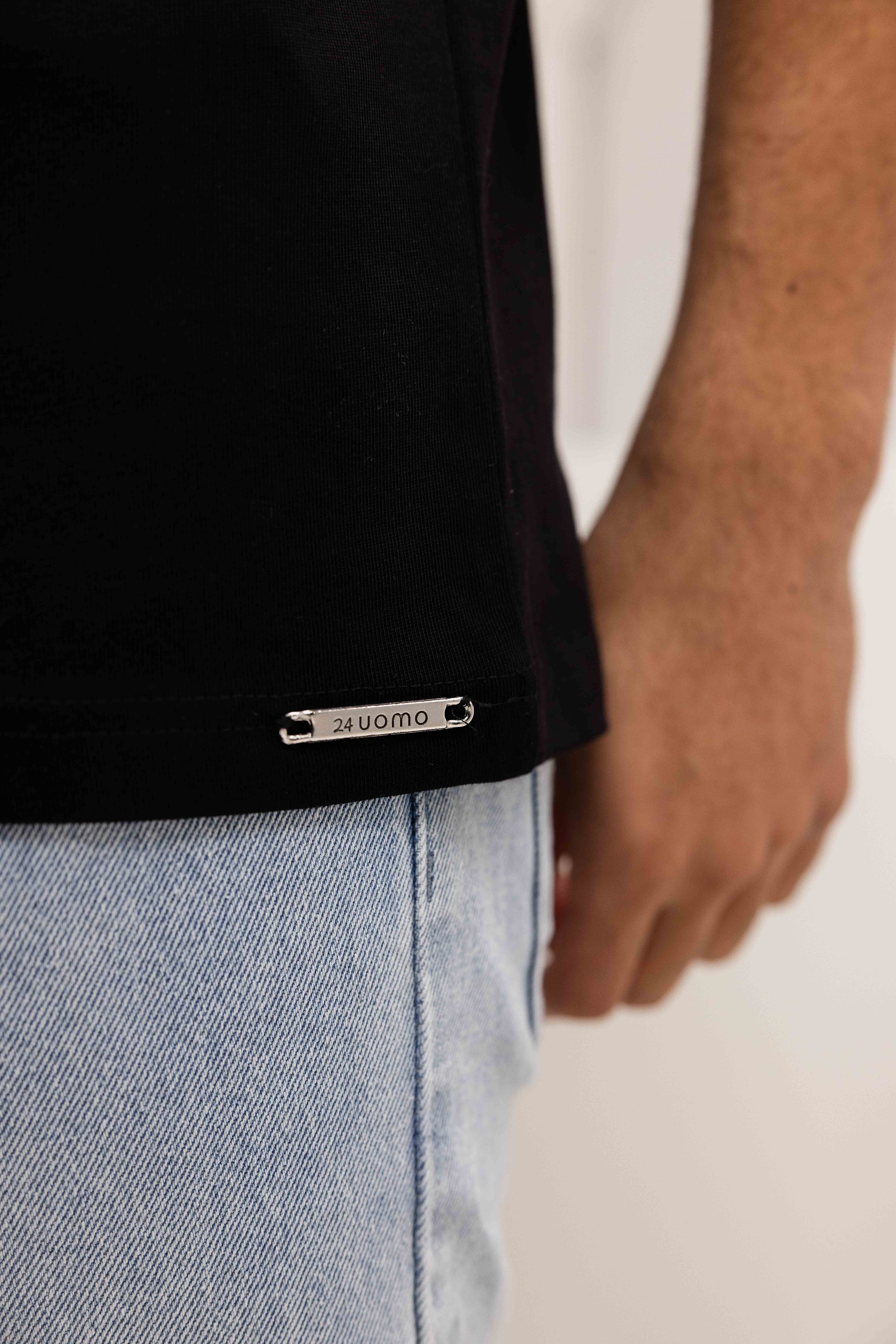 Symbol T-shirt Heren Zwart/Oranje