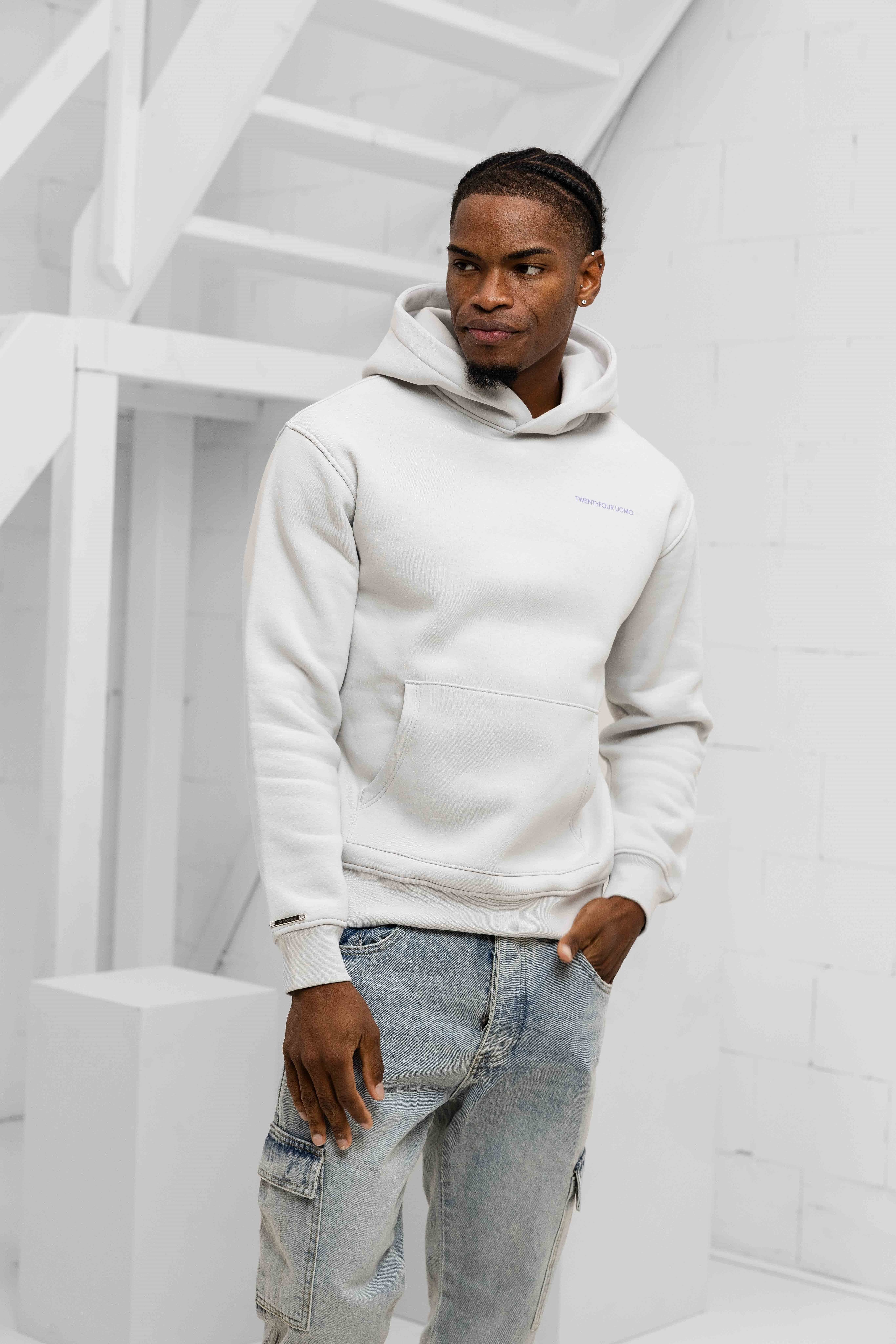 Initial Hoodie Mid Grey