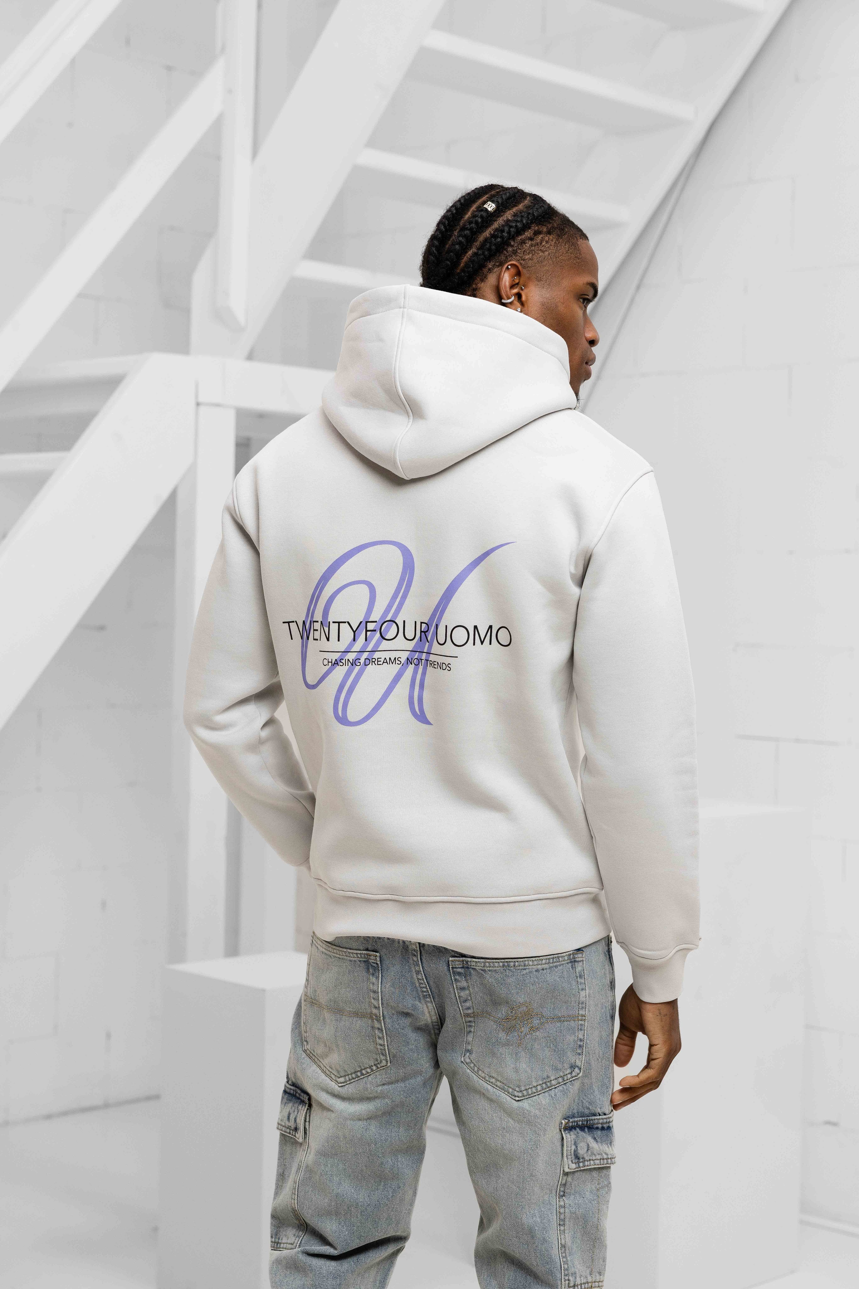 Initial Hoodie Mid Grey