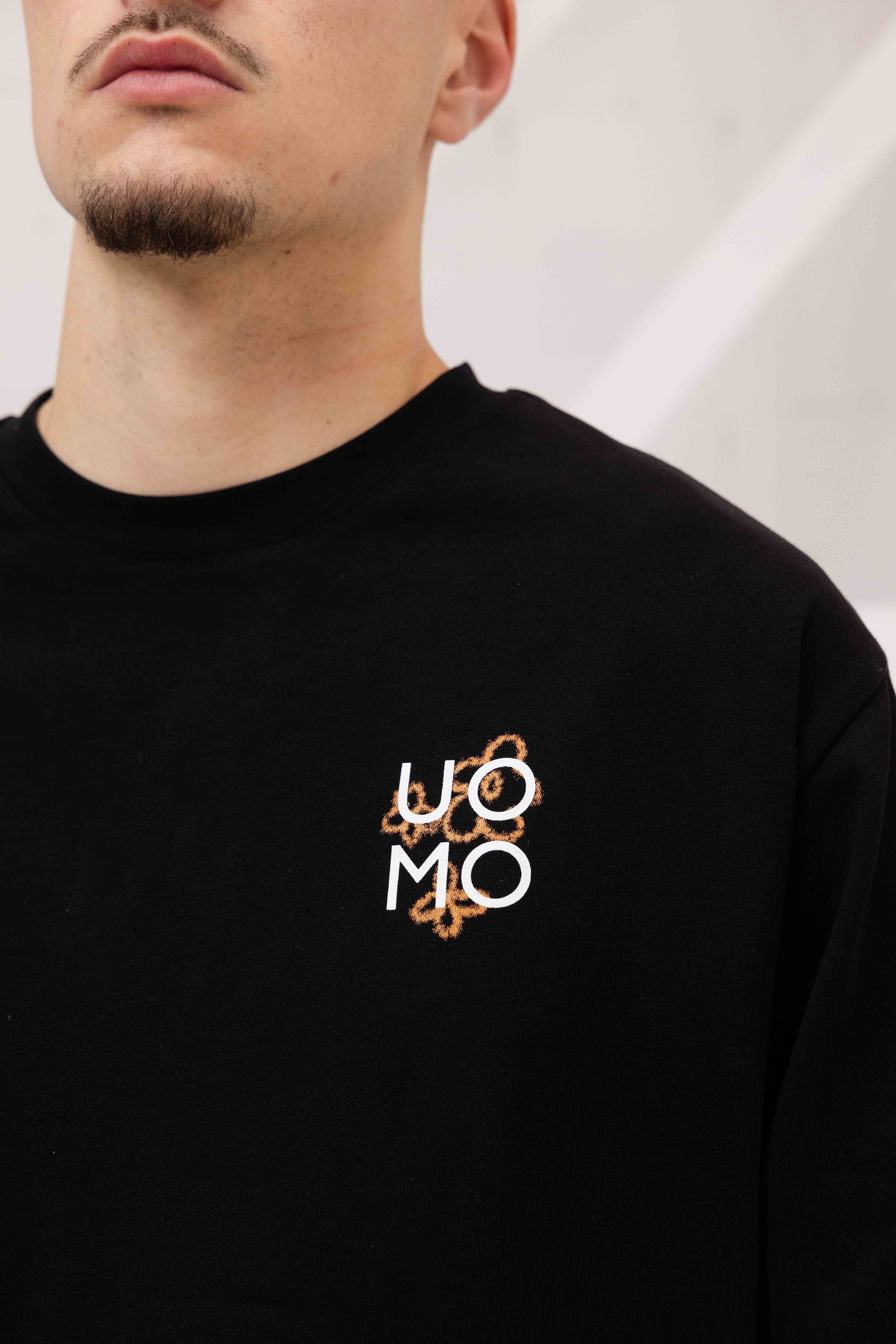 Flora 2.0 Longsleeve Shirt Heren Zwart/Oranje