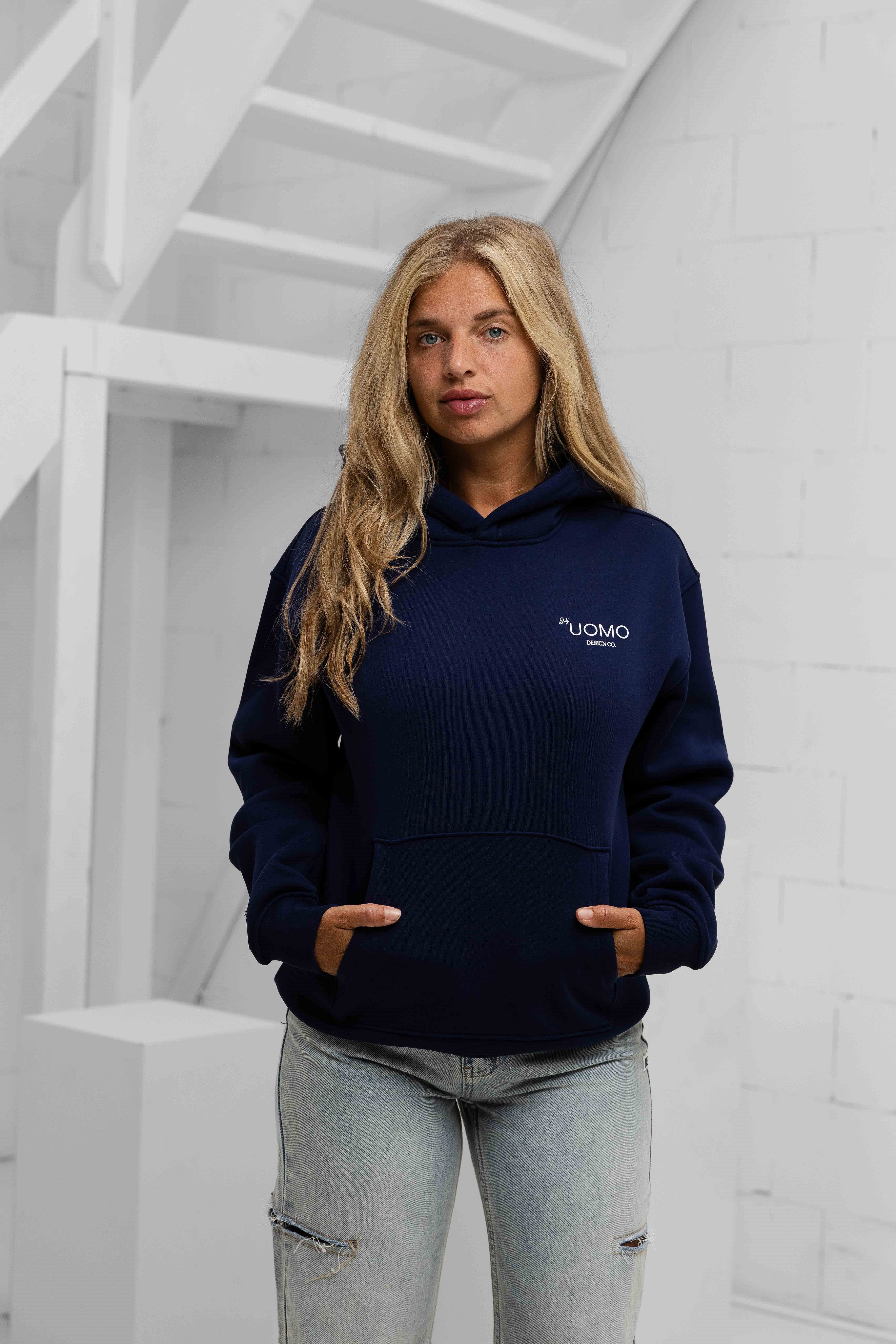 Club 2.0 Hoodie Dames Navy