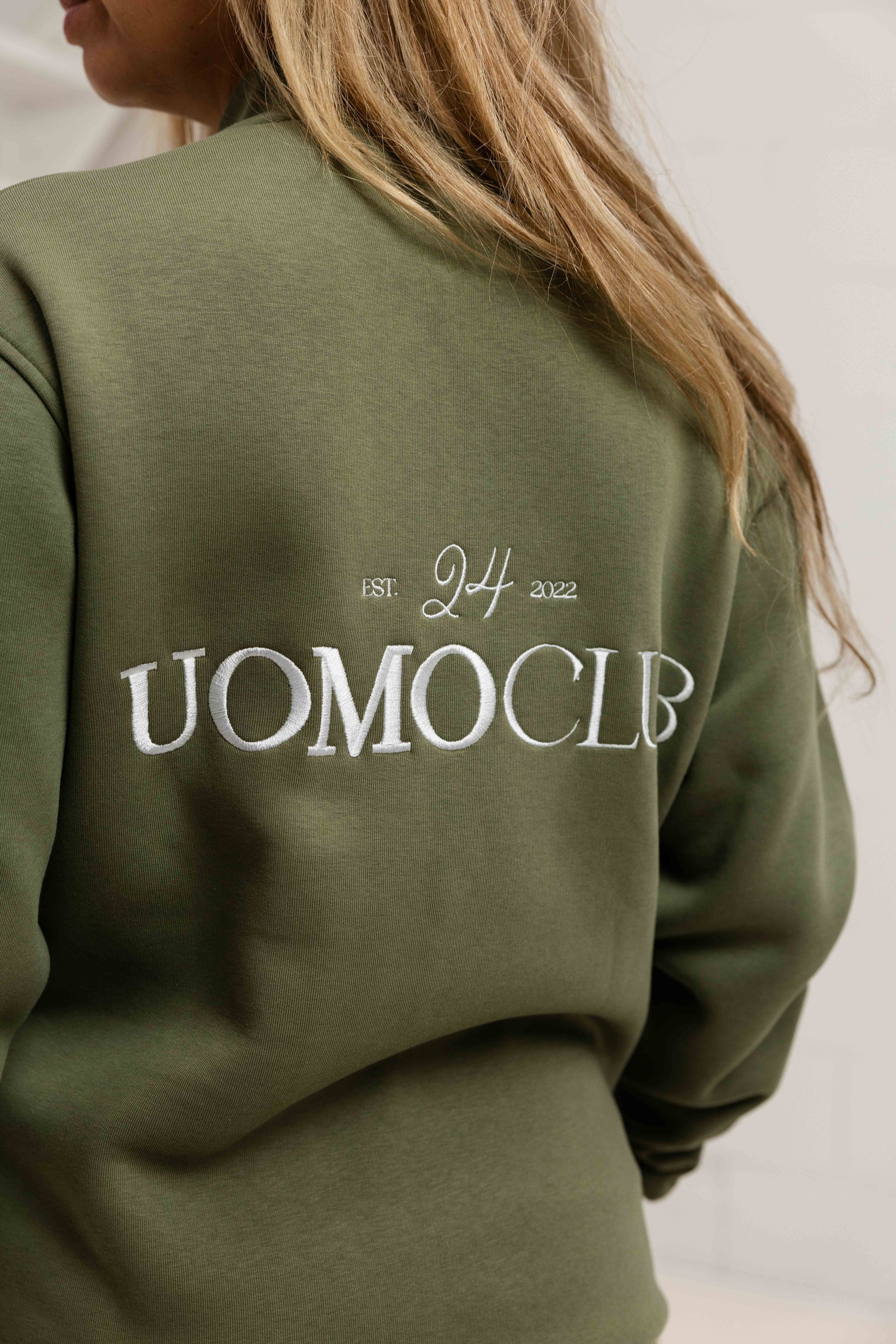 Club Half Zip Sweater Dames Army