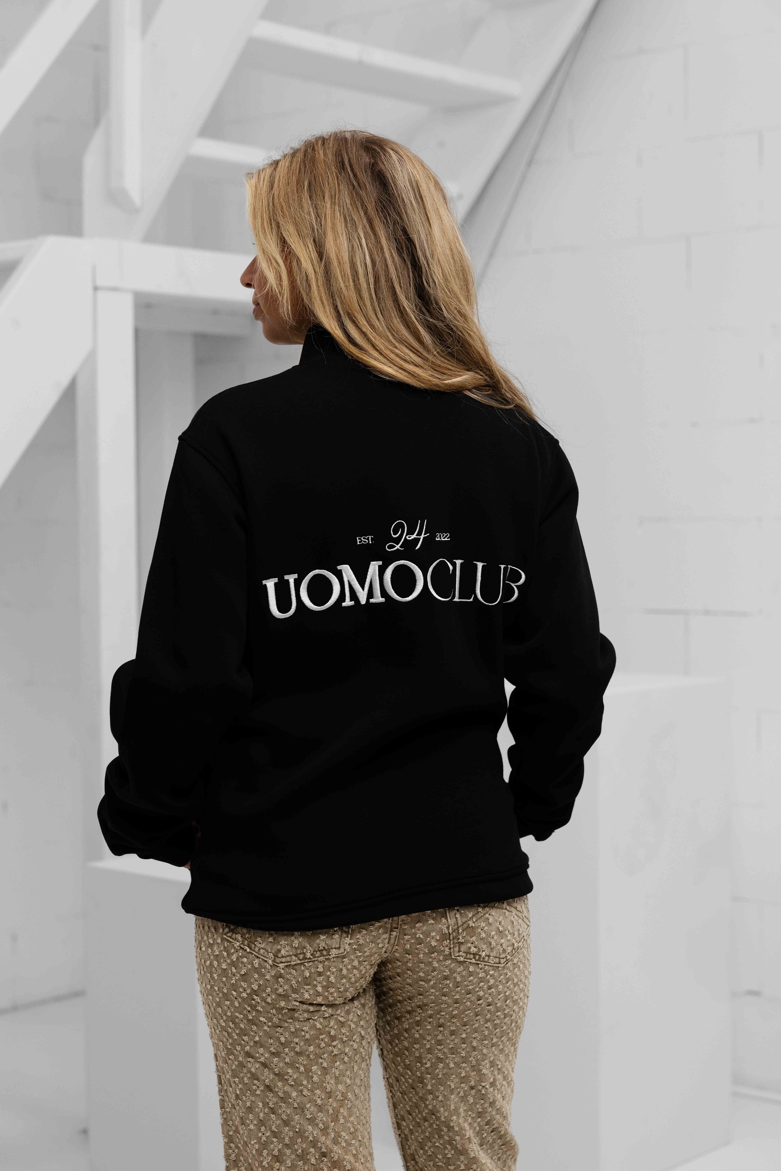 Club Half Zip Sweater Dames Black