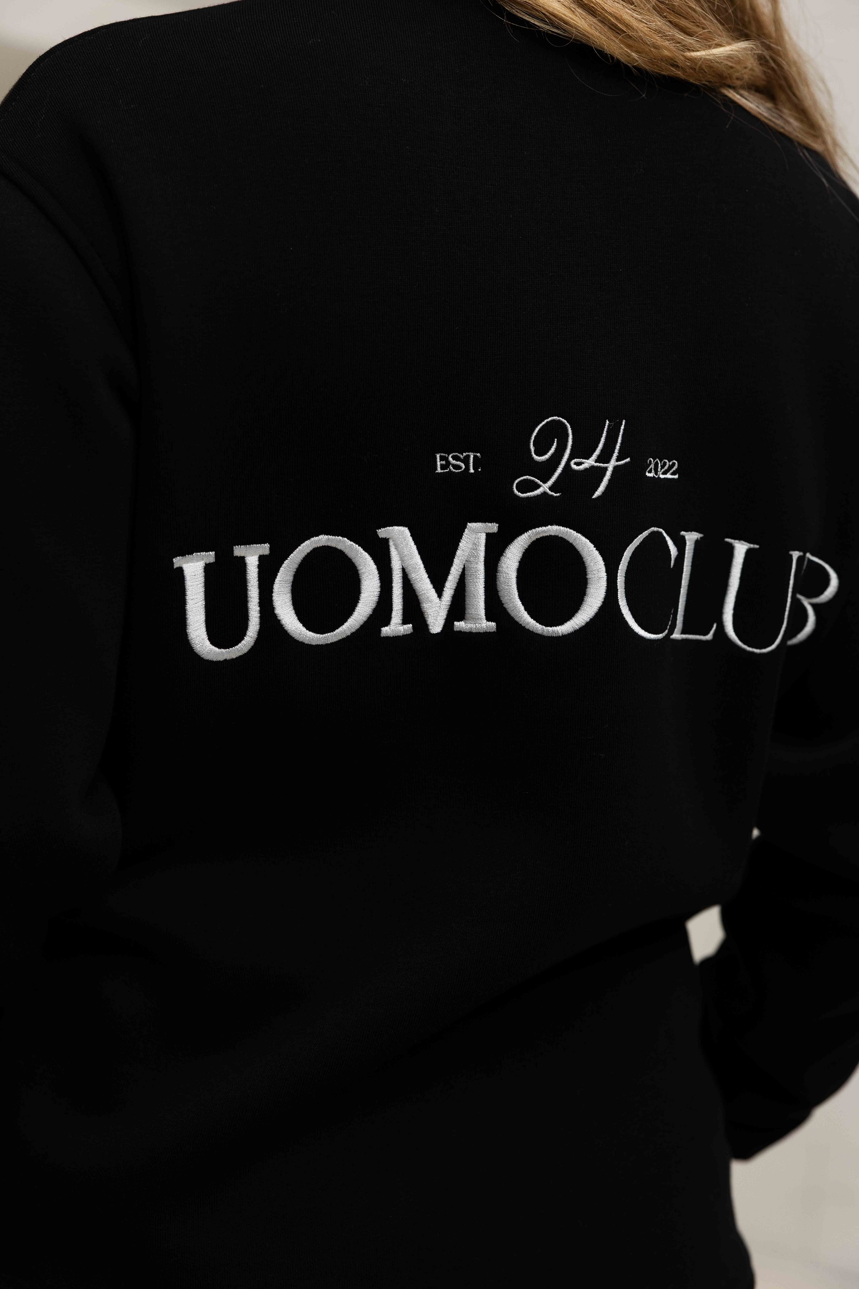 Club Half Zip Sweater Dames Black