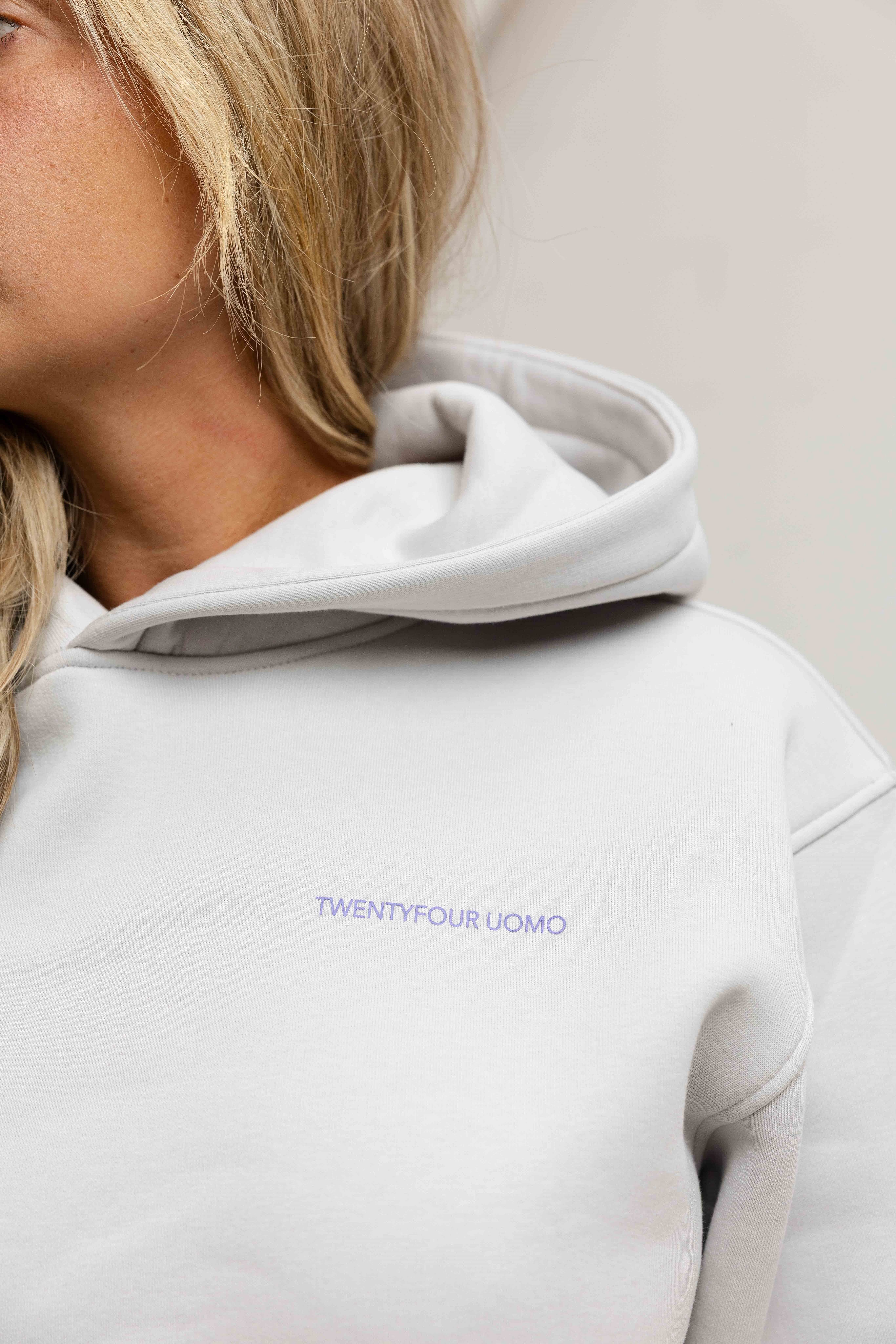 Initial Hoodie Dames Mid Grey