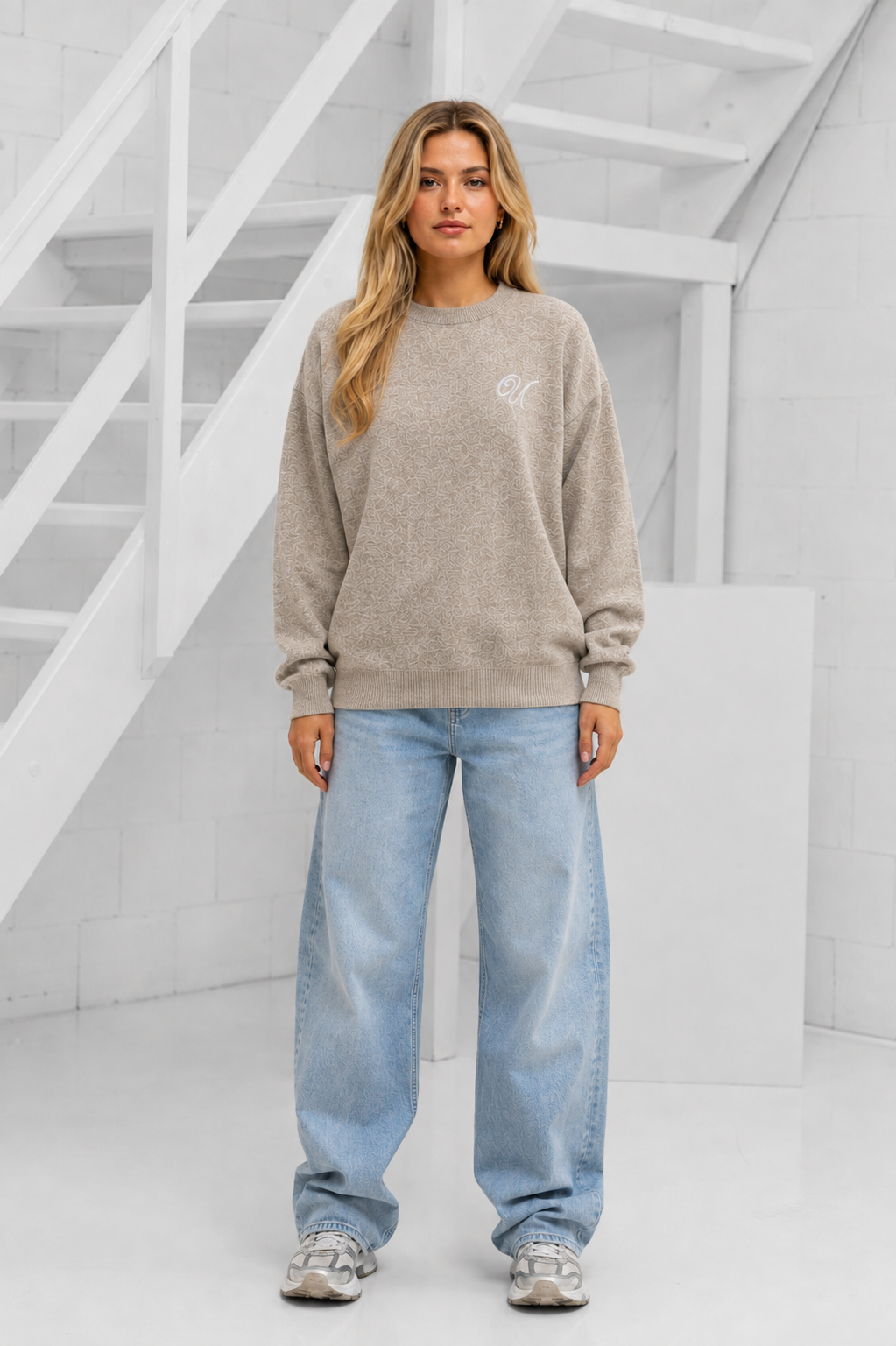 Knitted Sweater Dames Beige PRE-ORDER 8 SEPTEMBER